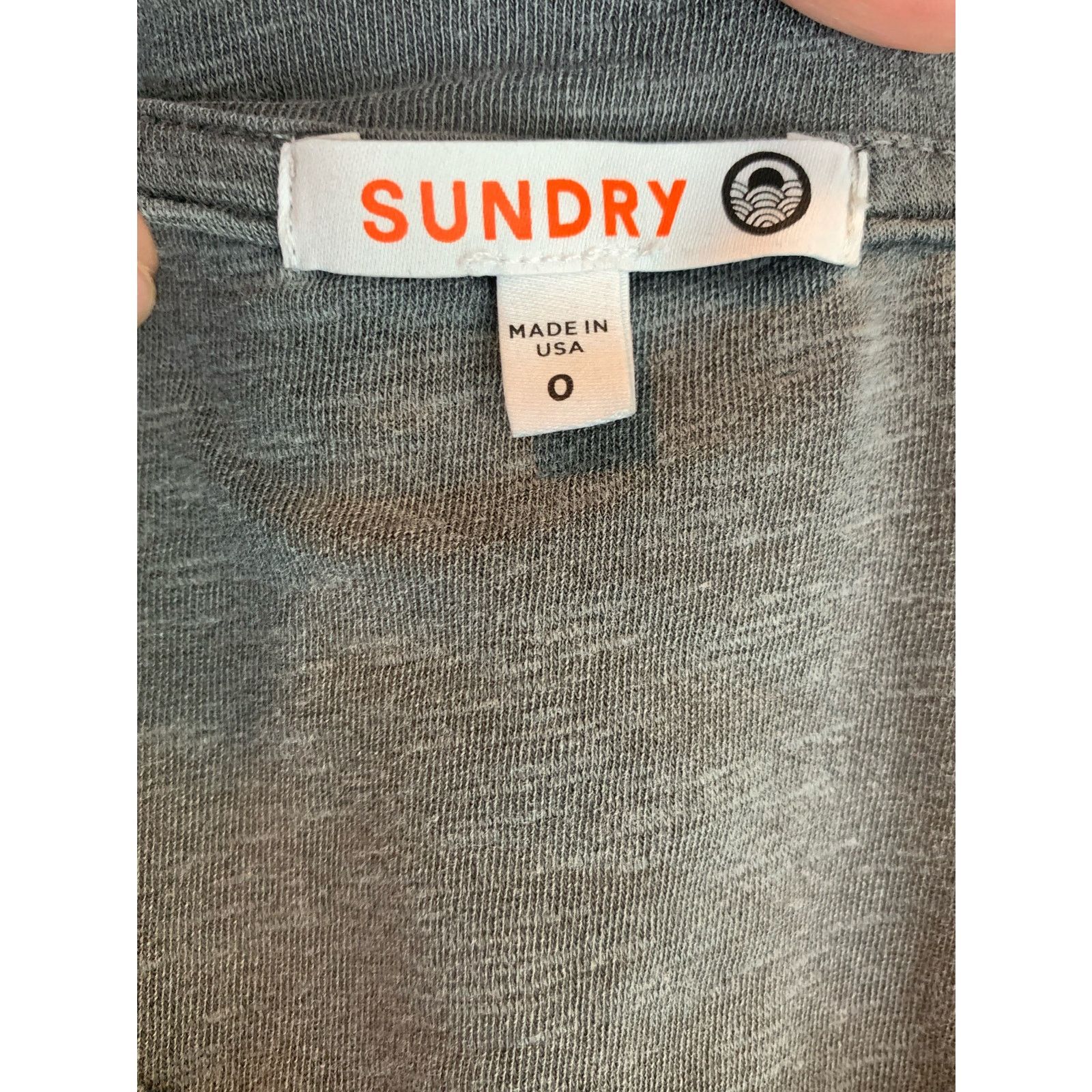 Anthropologie Sundry gray ruched side tie dress size small Size S / US 4 / IT 40 - 3 Thumbnail