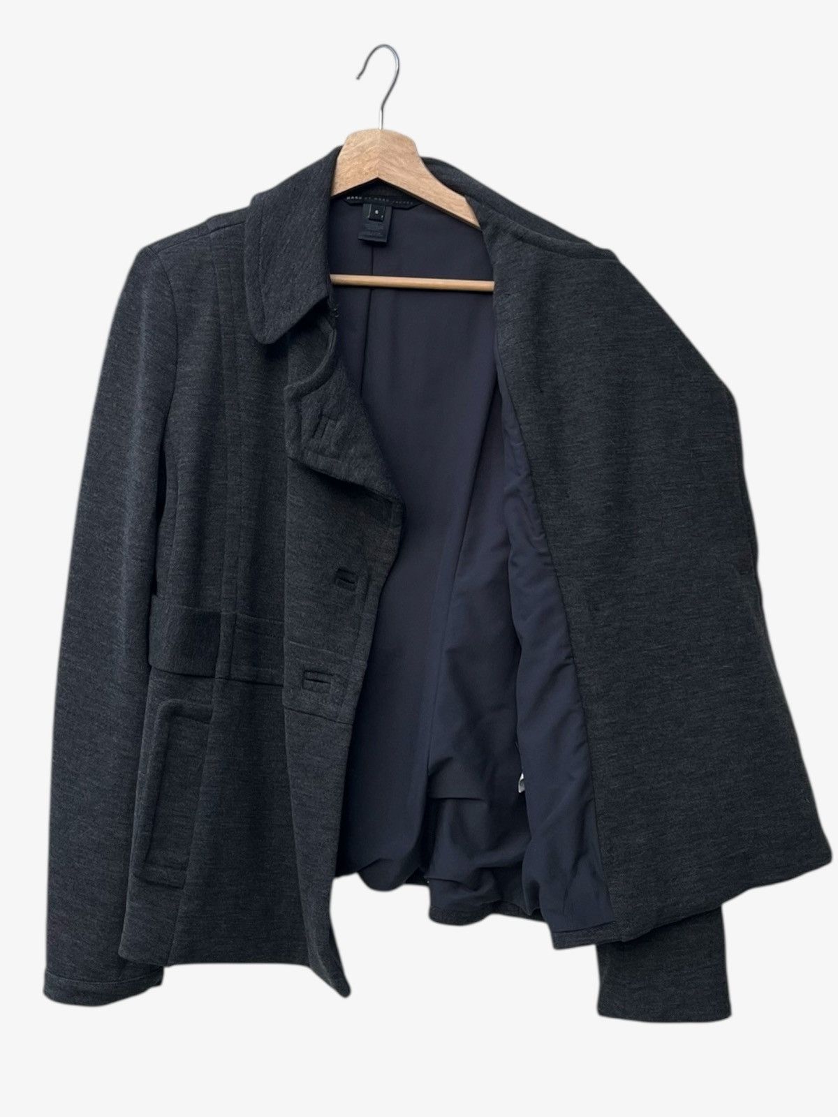 Marc by Marc Jacobs Marc by Marc Jacobs Fitted Double-Breasted Wool Blend Jacket Size S / US 4 / IT 40 - 5 Thumbnail