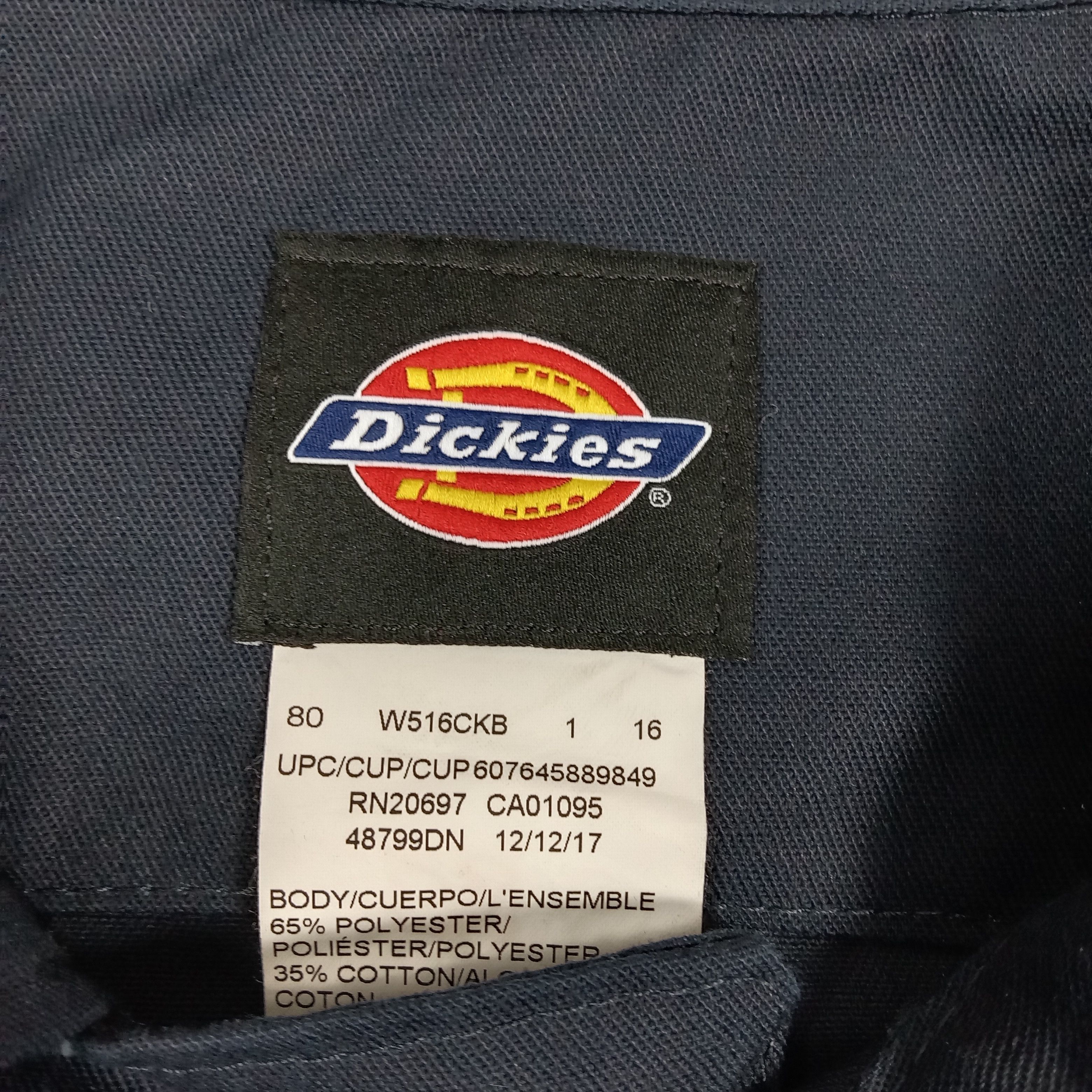 Dickies Dickies Skull Workwear Custom Logo Coverall Jacket C277N20 Size US L / EU 52-54 / 3 - 8 Thumbnail