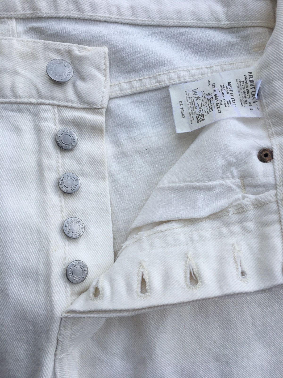 Helmut Lang Rare Vintage Helmut Lang White Denim/ Jeans Classic Cut Size US 28 / EU 44 - 9 Thumbnail