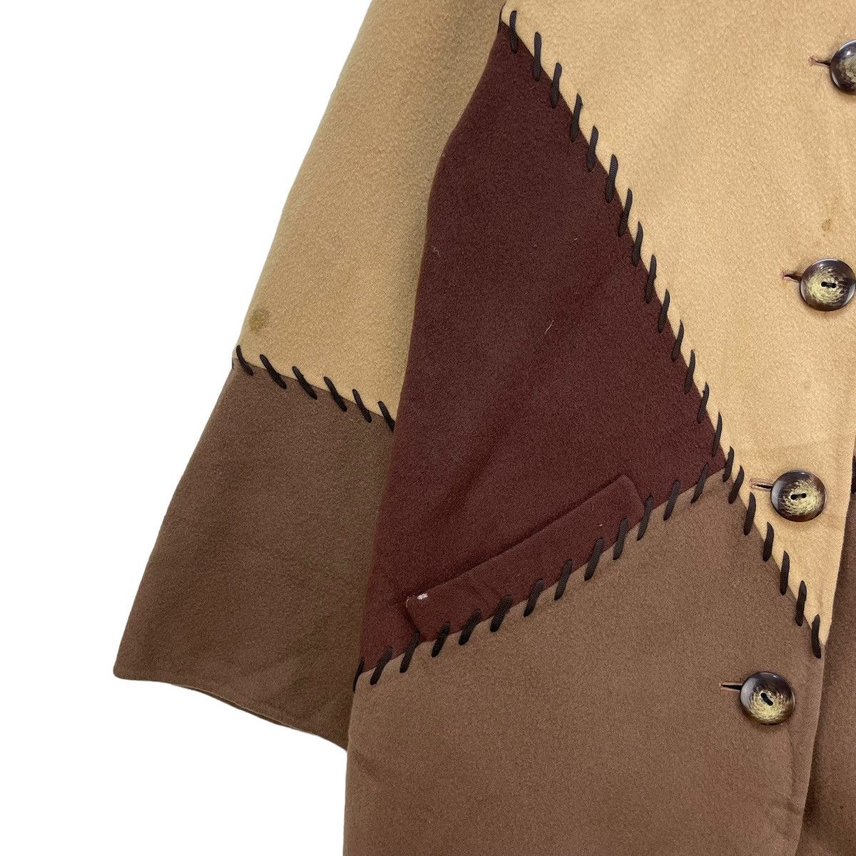 Designer Italian Designer Ennio Style Colour Block Jacket Size M / US 6-8 / IT 42-44 - 4 Thumbnail