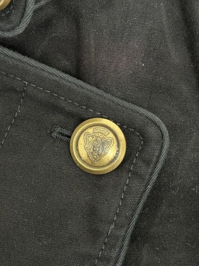 Gucci AW2008 Gucci Black Asymmetrical Elbow Patch Jacket by Frida Giannini Size S / US 4 / IT 40 - 9 Thumbnail