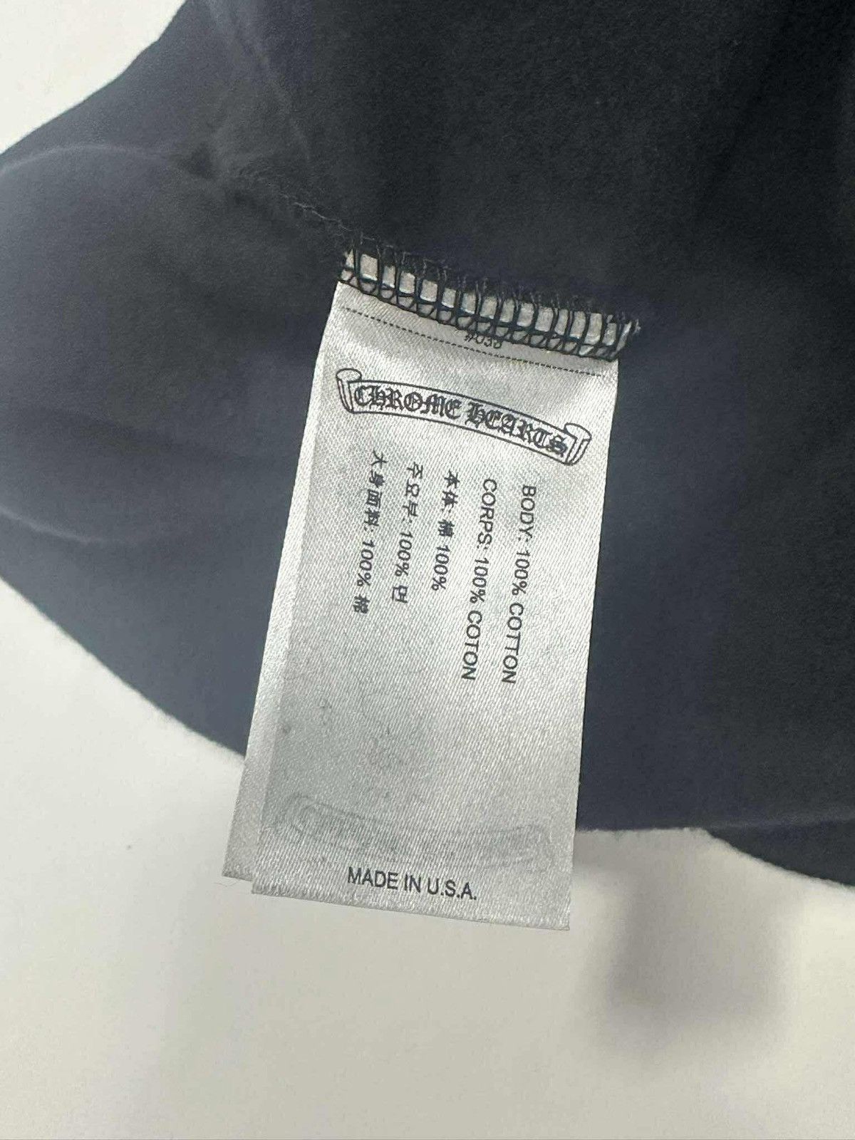 Chrome Hearts CHROME HEARTS 1988 VERTICAL LOGO SILVER HOODIE BLACK Size US L / EU 52-54 / 3 - 9 Thumbnail
