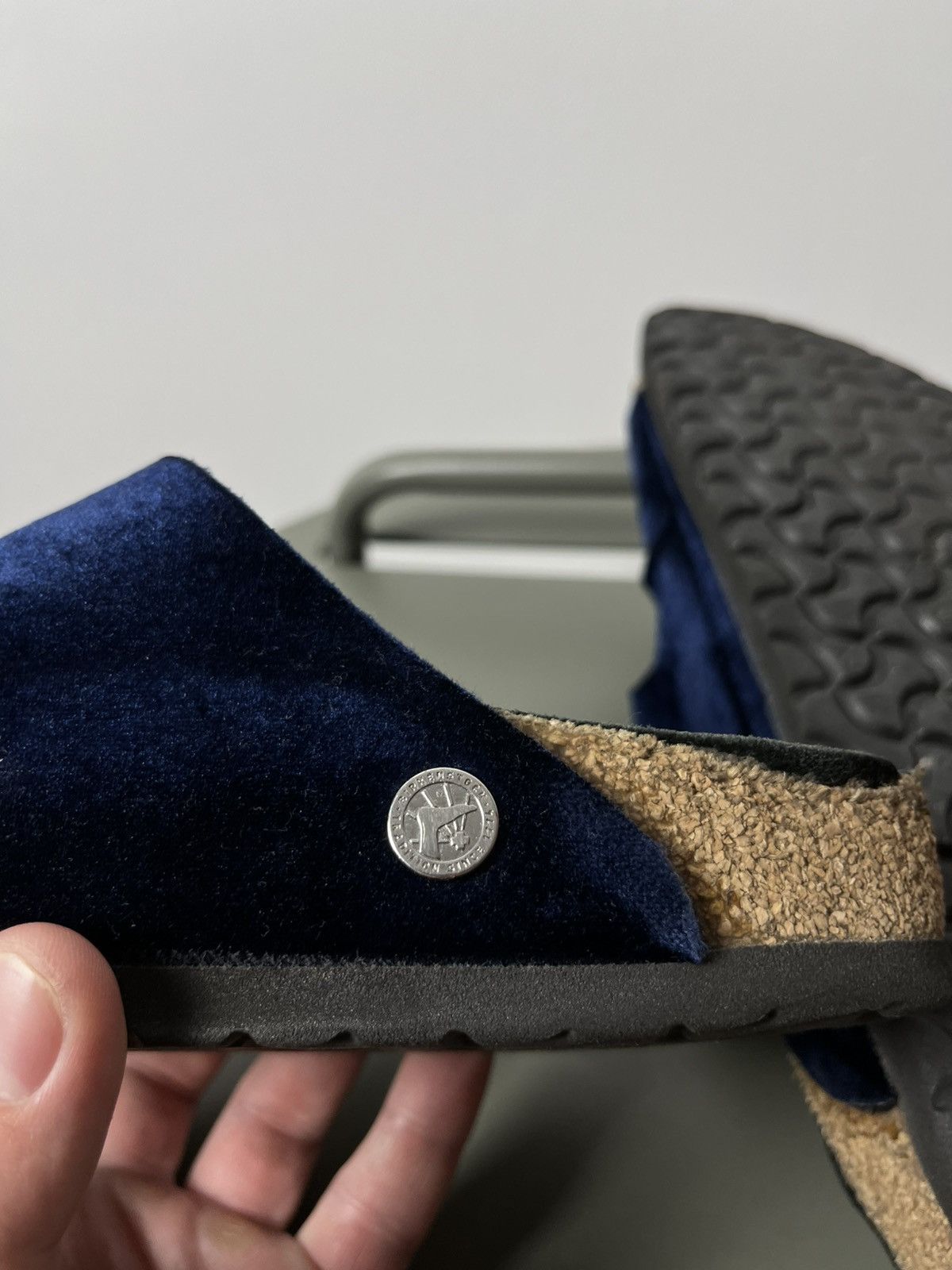 Birkenstock Birkenstock Velvet Big Buckle Sandals Navy Men’s 41 US 8 Size US 8 / EU 41 - 14 Thumbnail