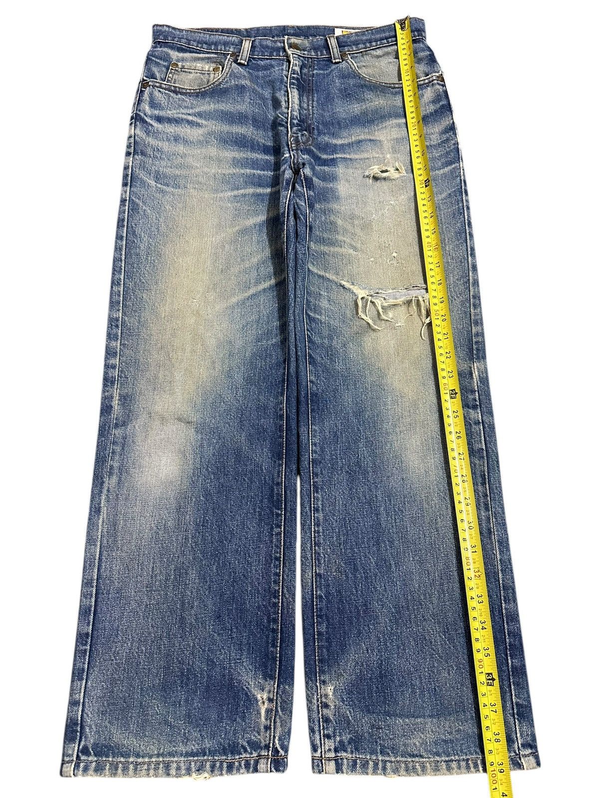 Big John Vintage Big John Classic Mud Wash Style Distress Baggy Jeans Size US 33 - 14 Thumbnail