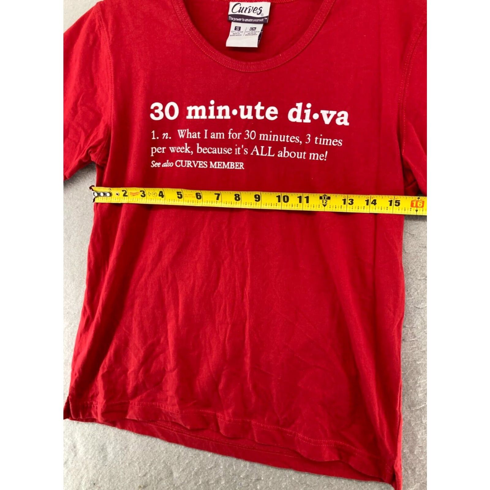 Vintage VINTAGE Curves T-Shirt Small Red Solid Workout Cap Sleeve Womens Size S / US 4 / IT 40 - 2 Thumbnail