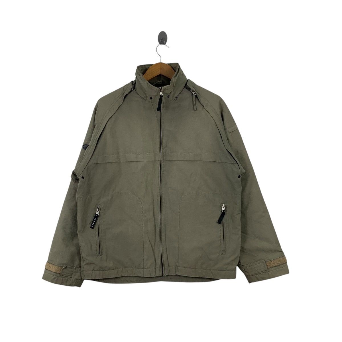 Vintage JUN MEN Japanese Brand Designer Zipper Light Jacket