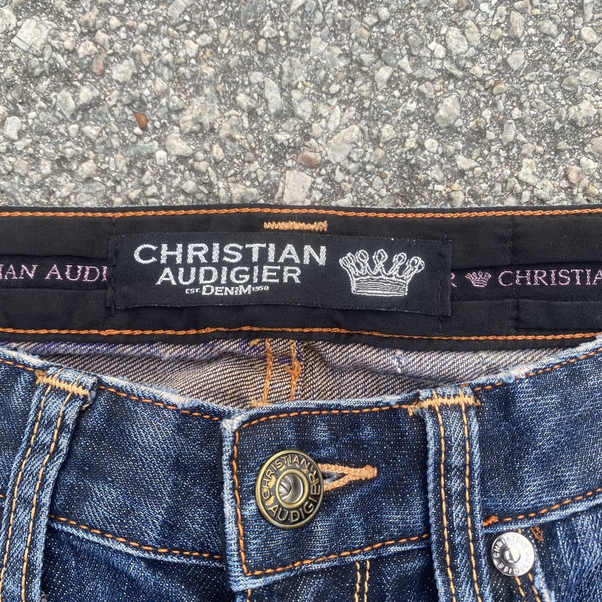 Christian Audigier Rare CHRISTIAN AUDIGIER Skull Tatoo Diamond Jeans Size US 28 / EU 44 - 9 Thumbnail