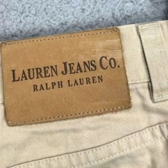 Ralph Lauren Lauren Ralph Lauren Womens 4 Khaki Classic Fit Pants Jeans Beige 28X30 New with Tags Mens? Size 27" / US 4 / IT 40 - 7 Thumbnail
