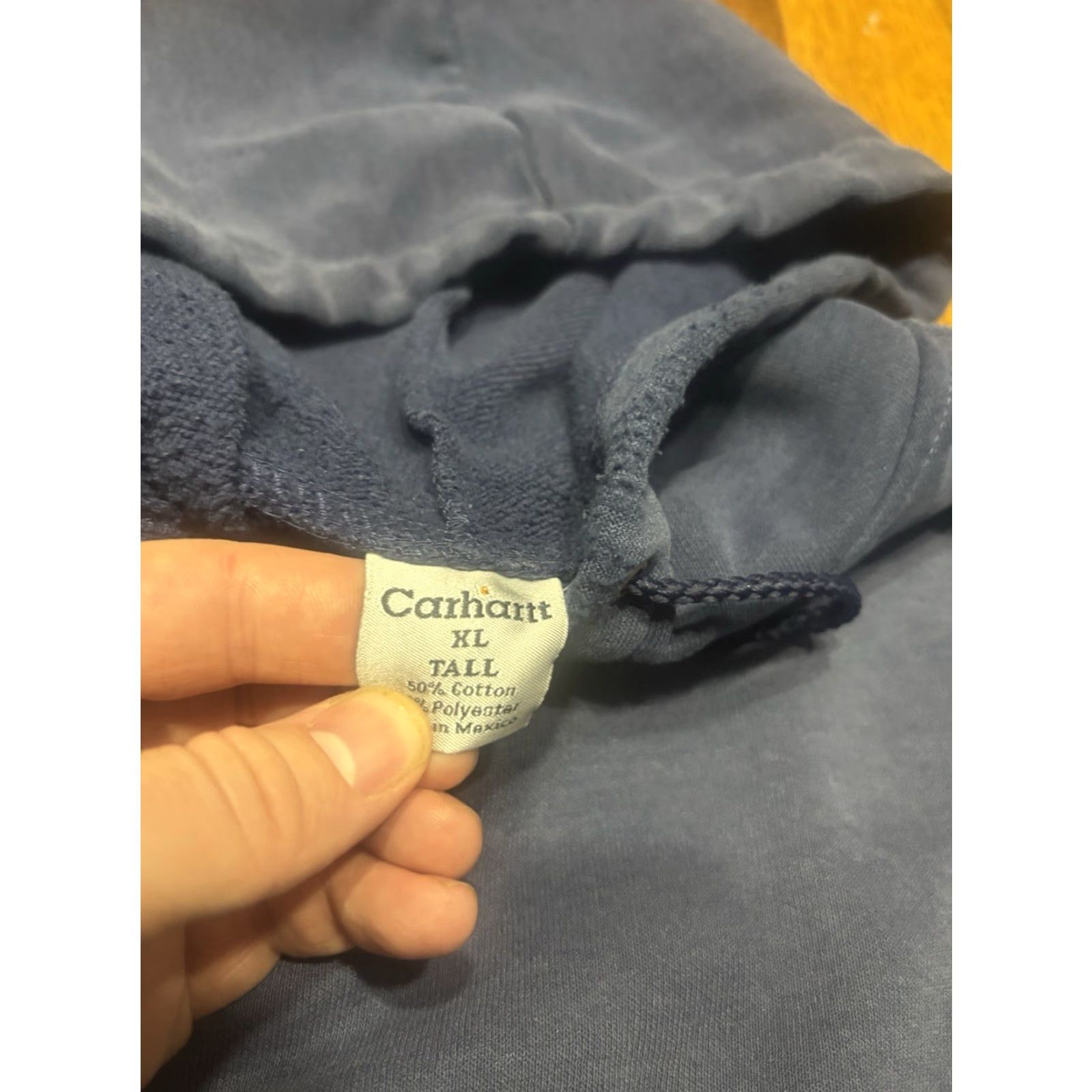 Carhartt VTG Carhartt Work Hoodie Oversized Navy XL Navy (XL) Men's Hoodie 90s Sweatshirt Size XL Size US XL / EU 56 / 4 - 3 Thumbnail