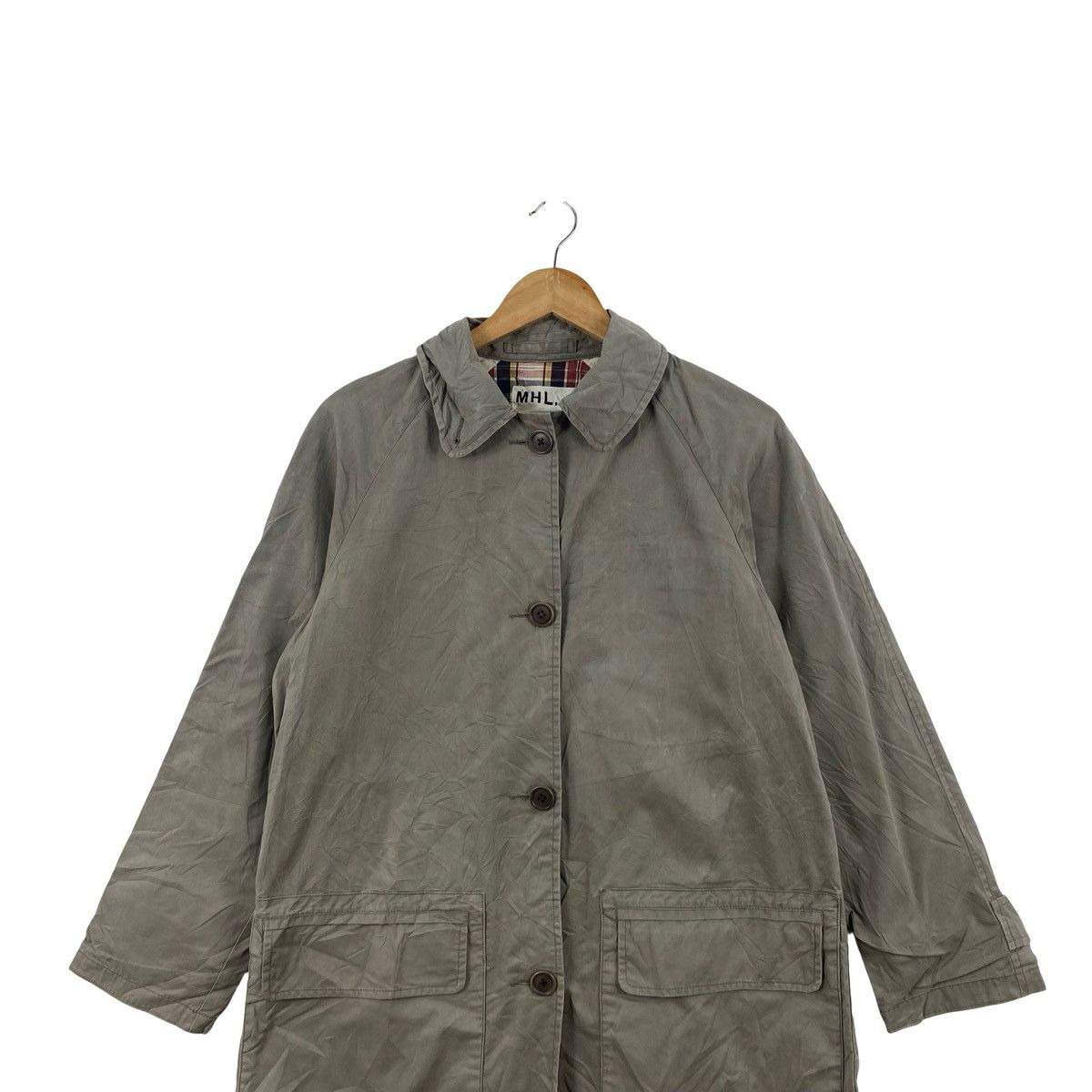 Margaret Howell Vintage MHL MARGARET HOWELL Utility Coat Jacket Plaid Lining Size US L / EU 52-54 / 3 - 2 Thumbnail