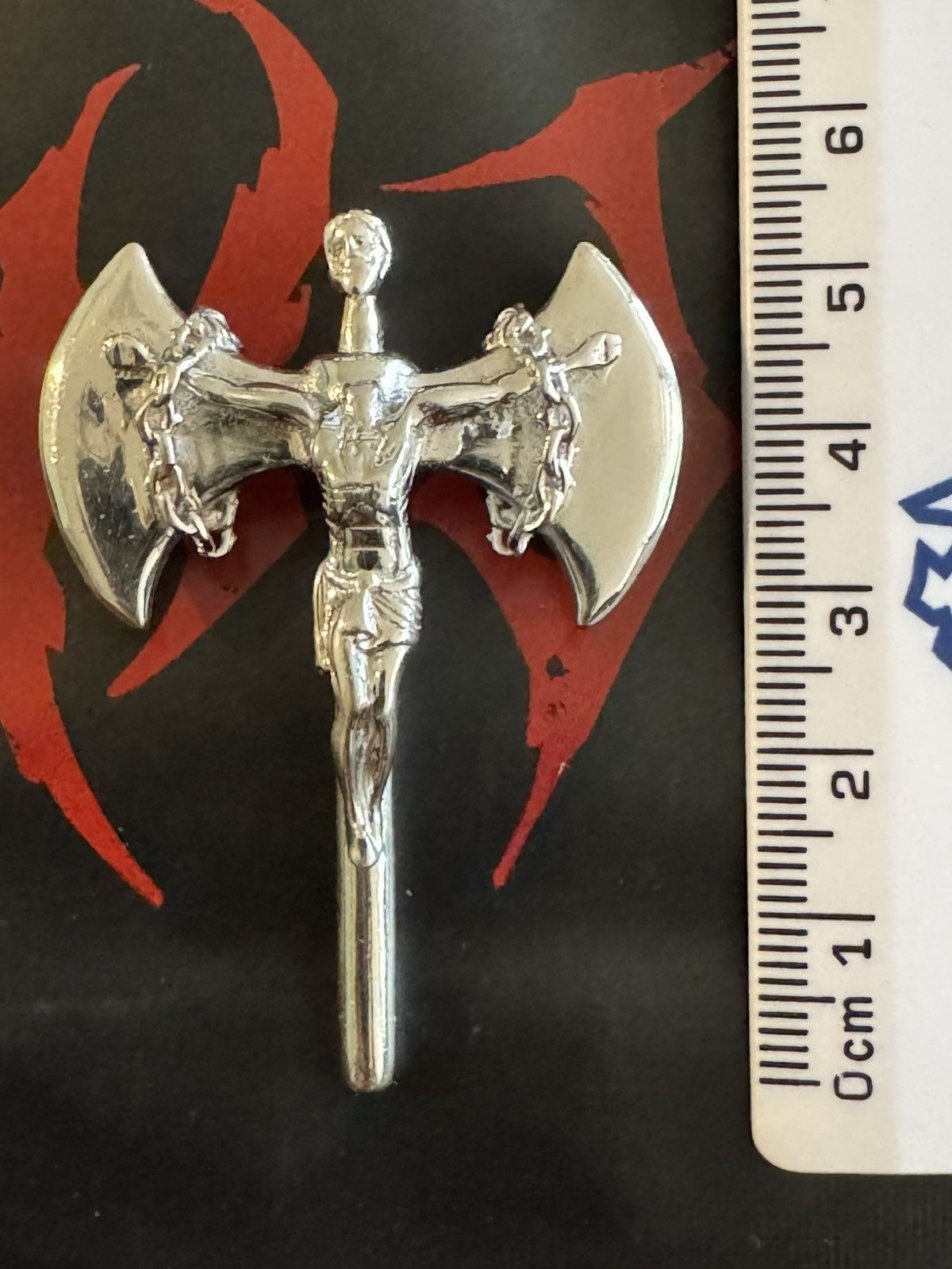 Other Hard Jewelry .925 Sterling Silver Pendant Gothic Crucifix Size ONE SIZE - 2 Thumbnail