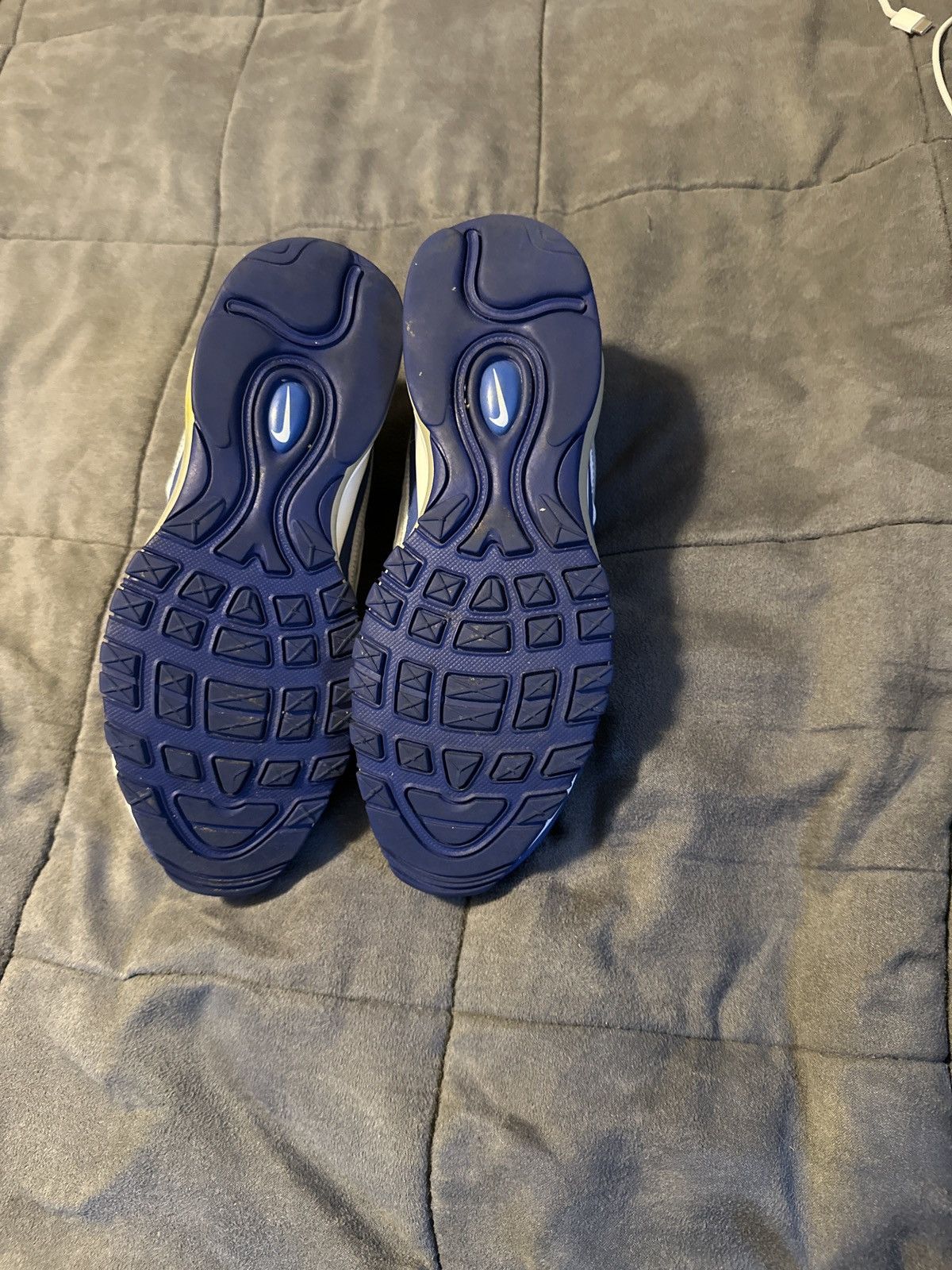 Nike Air Max 98 White Indigo Size US 7 / EU 40 - 5 Thumbnail