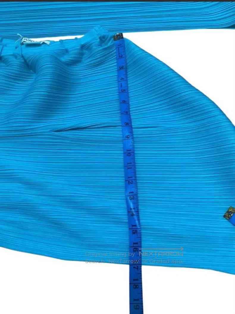 Issey Miyake Issey Miyake Blue Short Sleeve Size L / US 10 / IT 46 - 3 Thumbnail