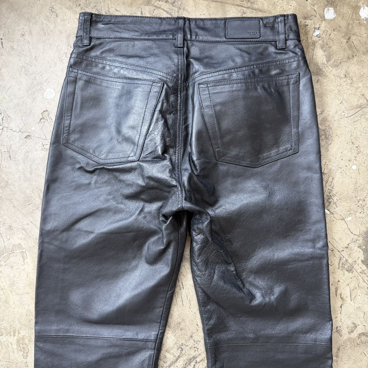 Diesel Diesel - Archive Leather Biker Pants Size US 30 / EU 46 - 4 Thumbnail