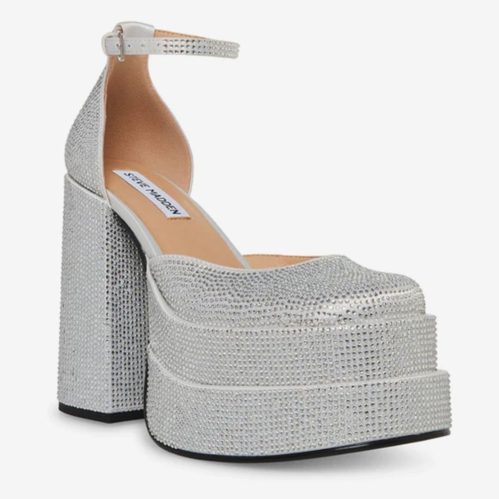 Steve Madden Steve Madden Charlize-R Rhinestone Platform Heels Size 8 Size US 8 / IT 38 - 3 Thumbnail