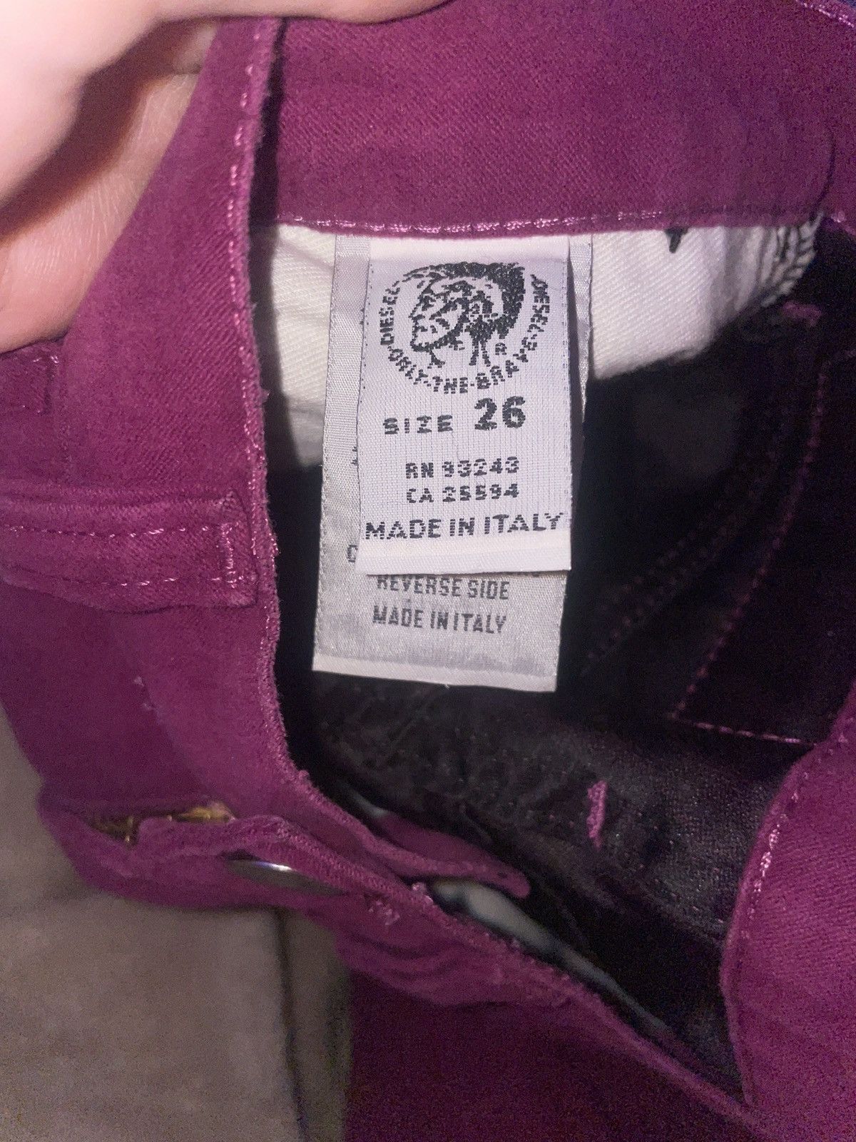 Diesel Diesel Industry Line Vintage Magenta Pants Size 26" / US 2 / IT 38 - 5 Thumbnail