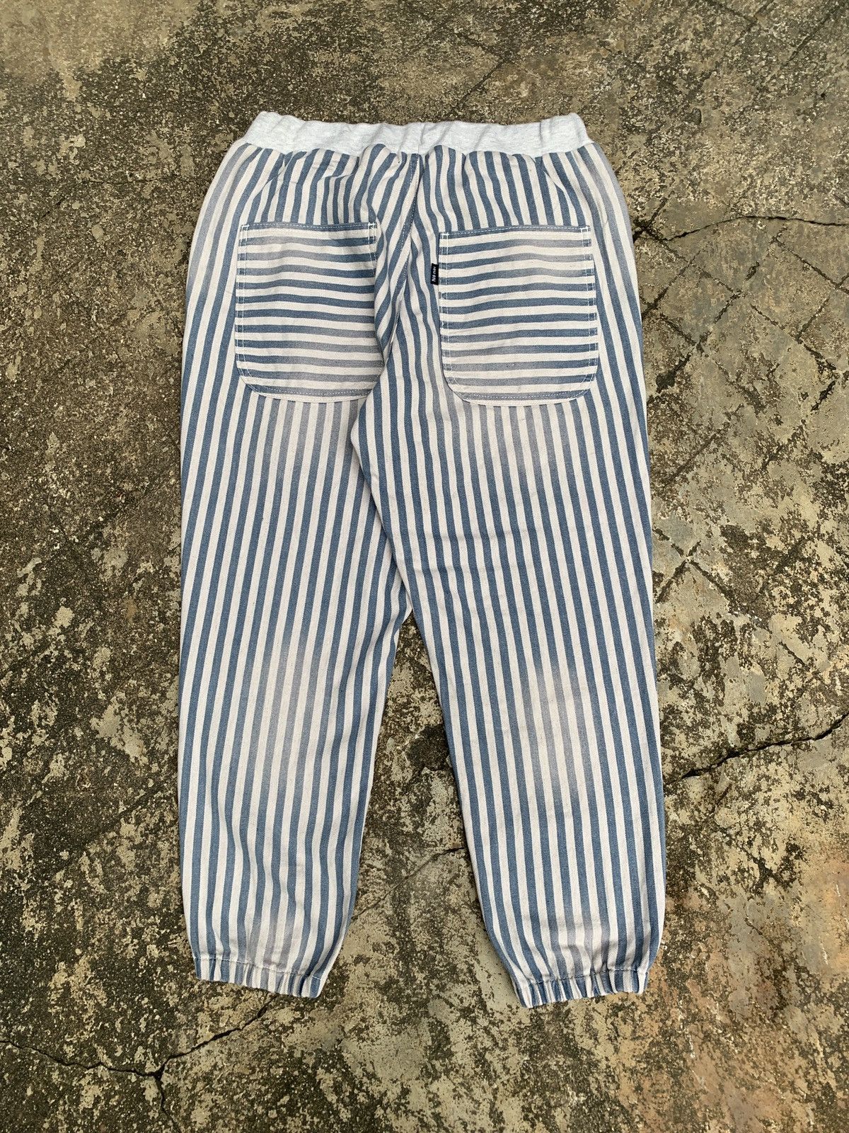 Issey Miyake × Japanese Brand × Ne-Net 2000s Ne-net Japan by Issey Miyake Stripes Relax DenimPants Size 29" - 3 Thumbnail