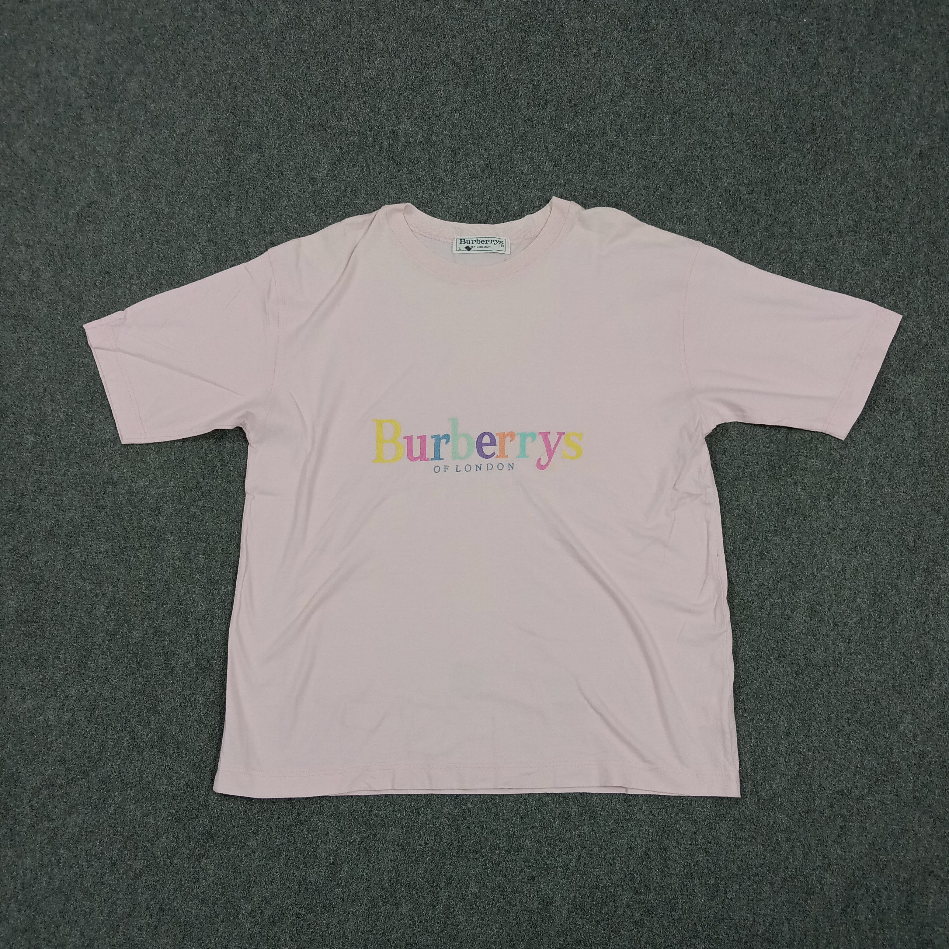 Burberry Burberry of London Multicolor Spell Out Tshirt C285N63 Size US M / EU 48-50 / 2 - 1 Thumbnail