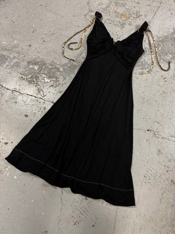 Just Cavalli 2000s Cavalli Sexy Long Black Dress Size S / US 4 / IT 40 - 3 Thumbnail