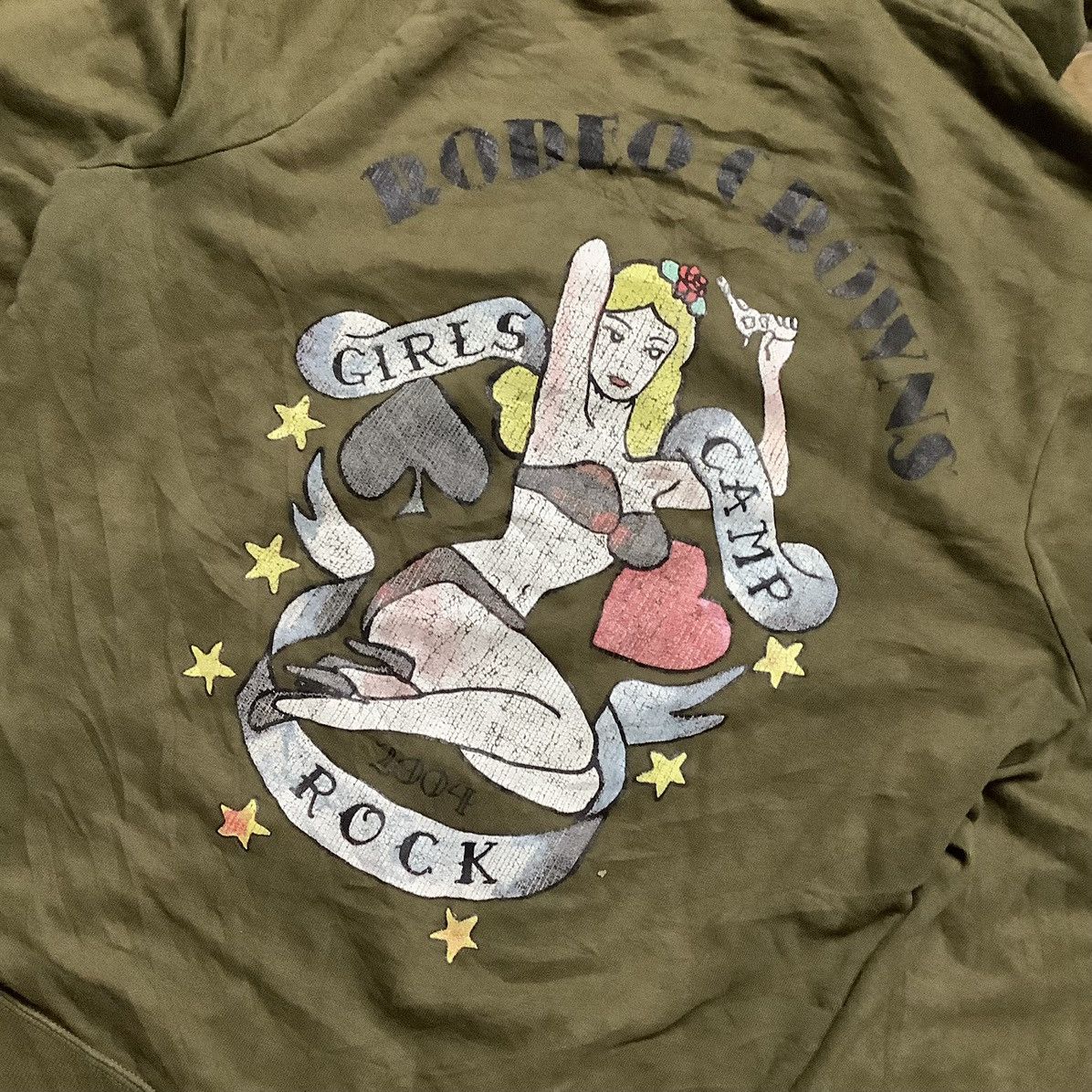 Vintage Rodeo Crown Army Girls Camp Rock 2004 Hoodie Size US M / EU 48-50 / 2 - 10 Thumbnail