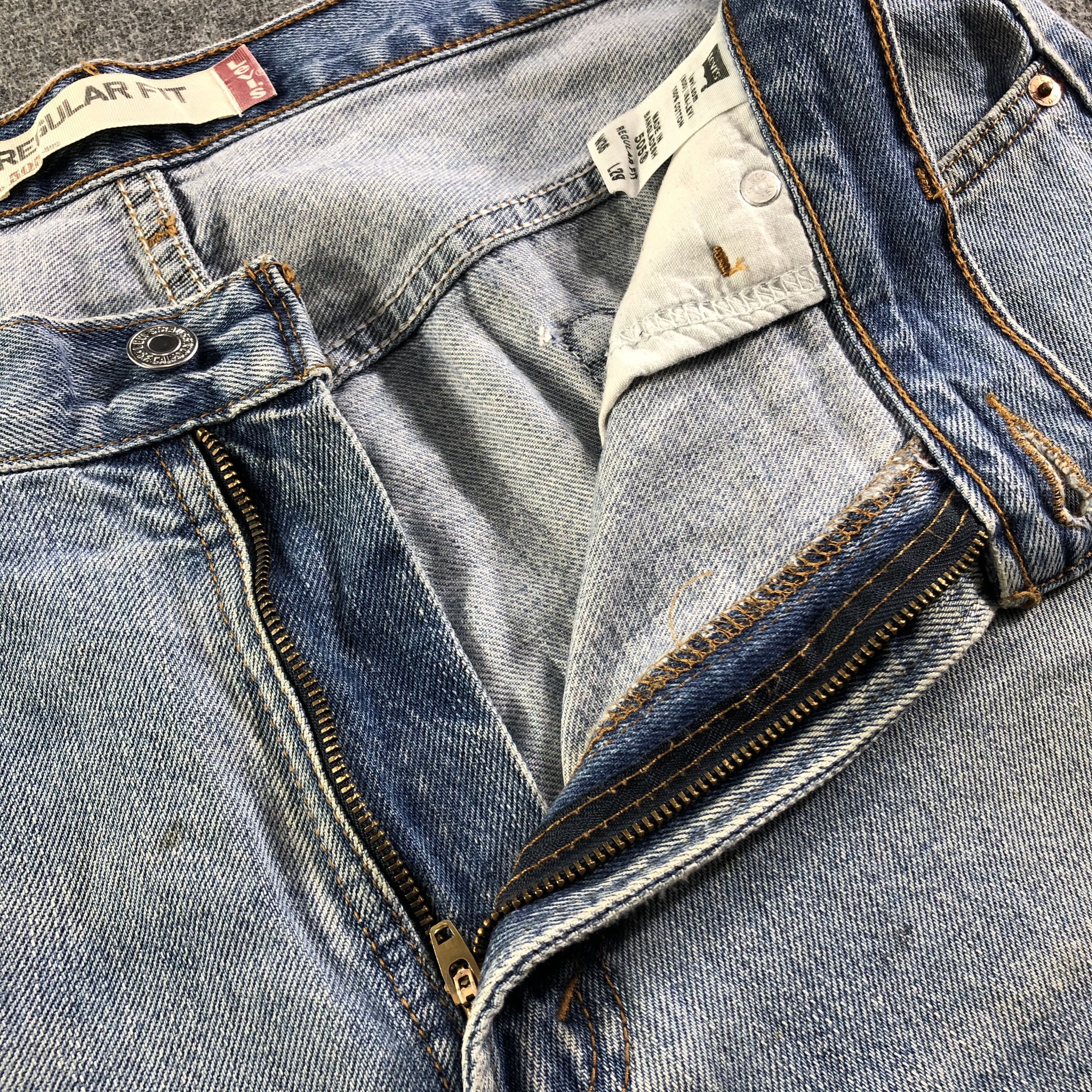 Levi's Vintage Light Wash Levis 505 Jeans-J3474 Size US 38 / EU 54 - 7 Thumbnail