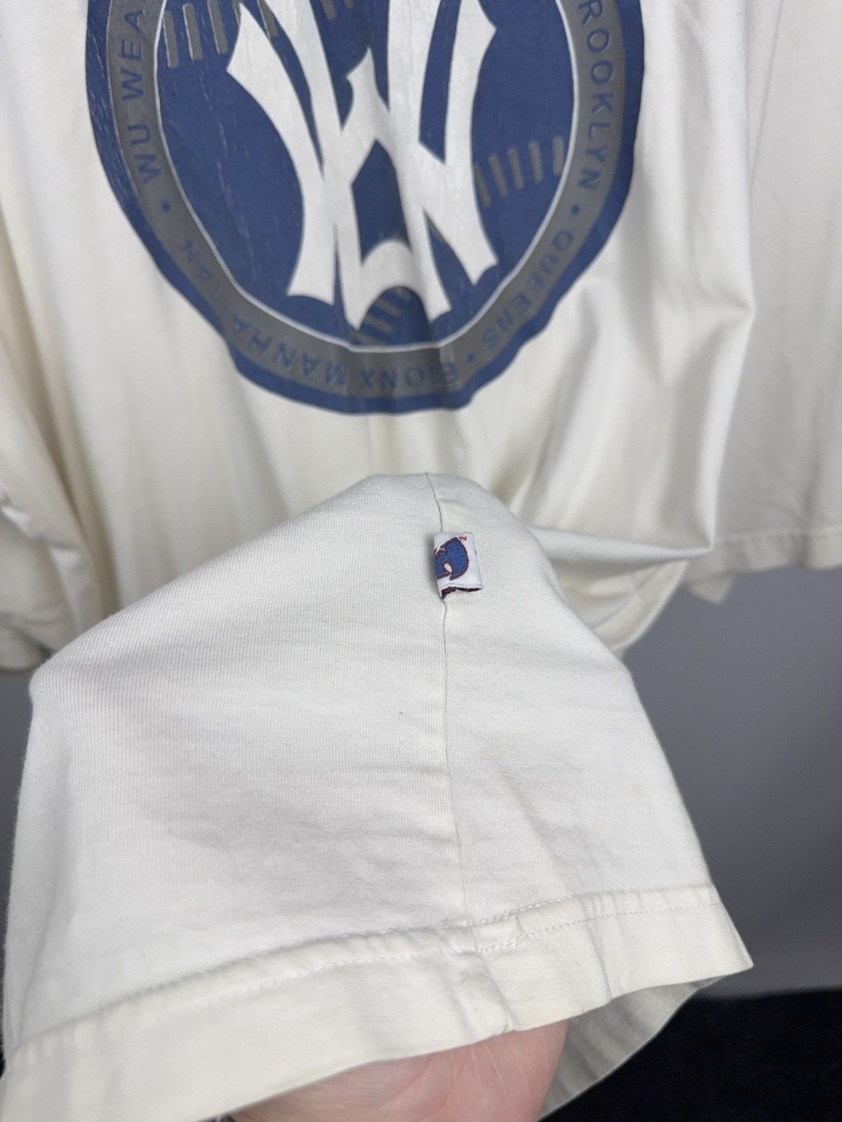 Wu-Tang Clan 90s Wu Wear NY Yankees Logo Graphic T Shirt NYC Streetwear Size US XXL / EU 58 / 5 - 8 Thumbnail