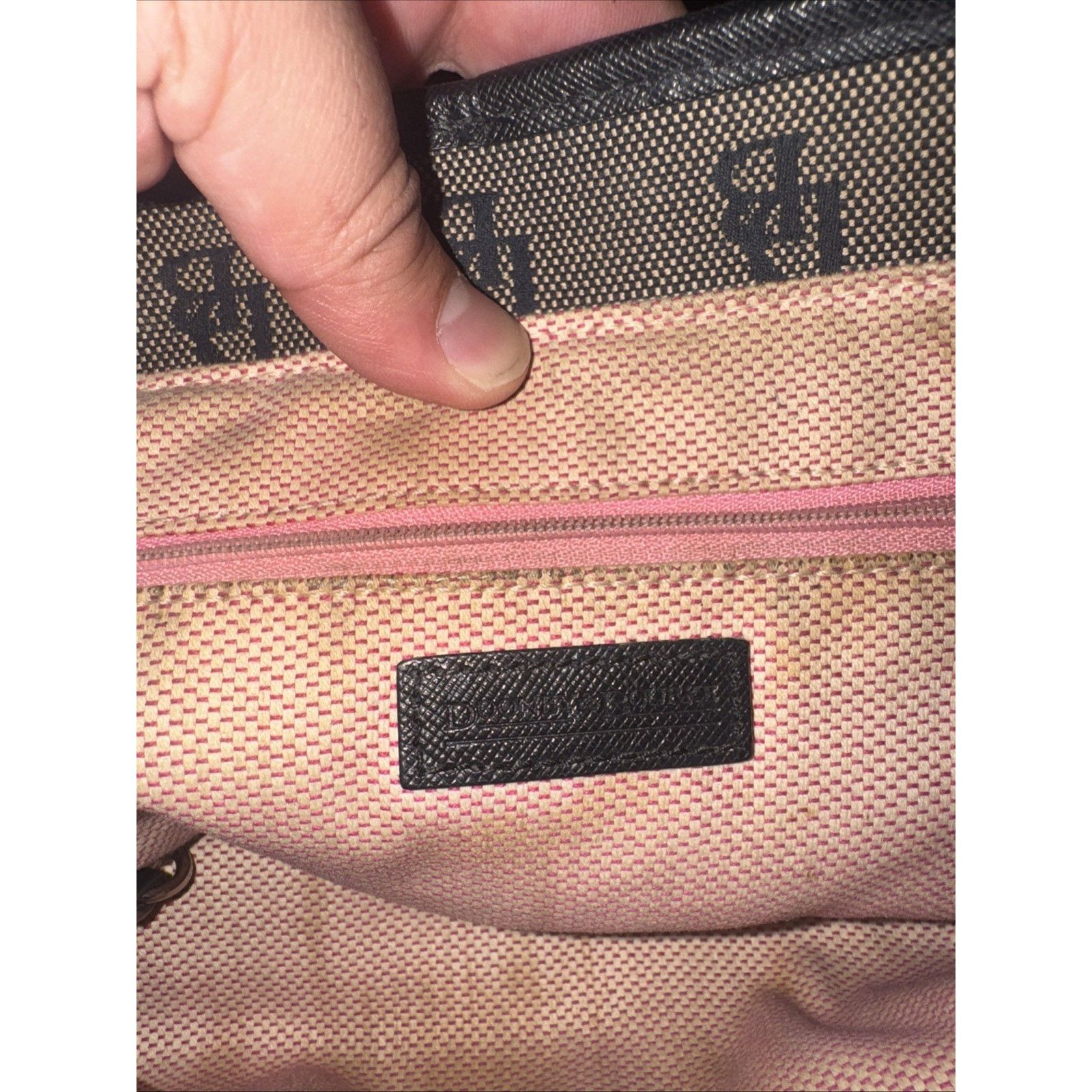 Dooney & Bourke Vintage Dooney & Bourke Monogram Purse Tote Bag Y2K Brown Size ONE SIZE - 5 Thumbnail