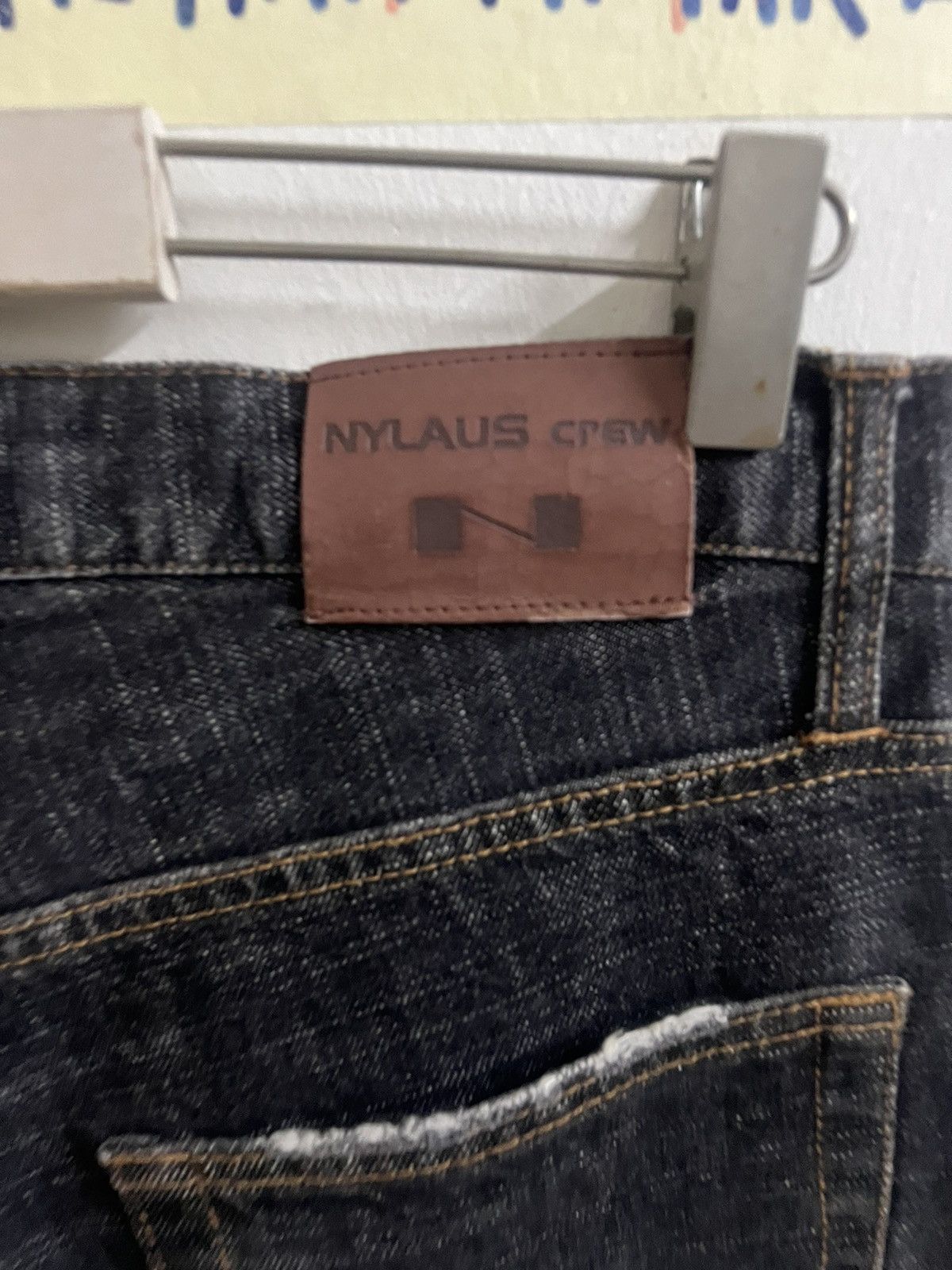 If Six Was Nine × Japanese Brand THRASHED NYLAUS DISTRESSED DENIM PANT Size US 32 / EU 48 - 9 Thumbnail