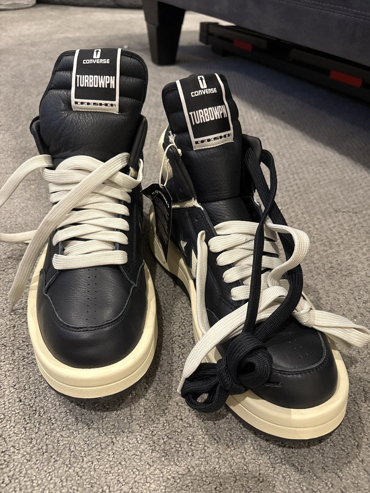 Converse × Rick Owens Drkshdw Rick Owens x converse Turbopwn, brand new, 11.5 Size US 11.5 / EU 44-45 - 2 Thumbnail