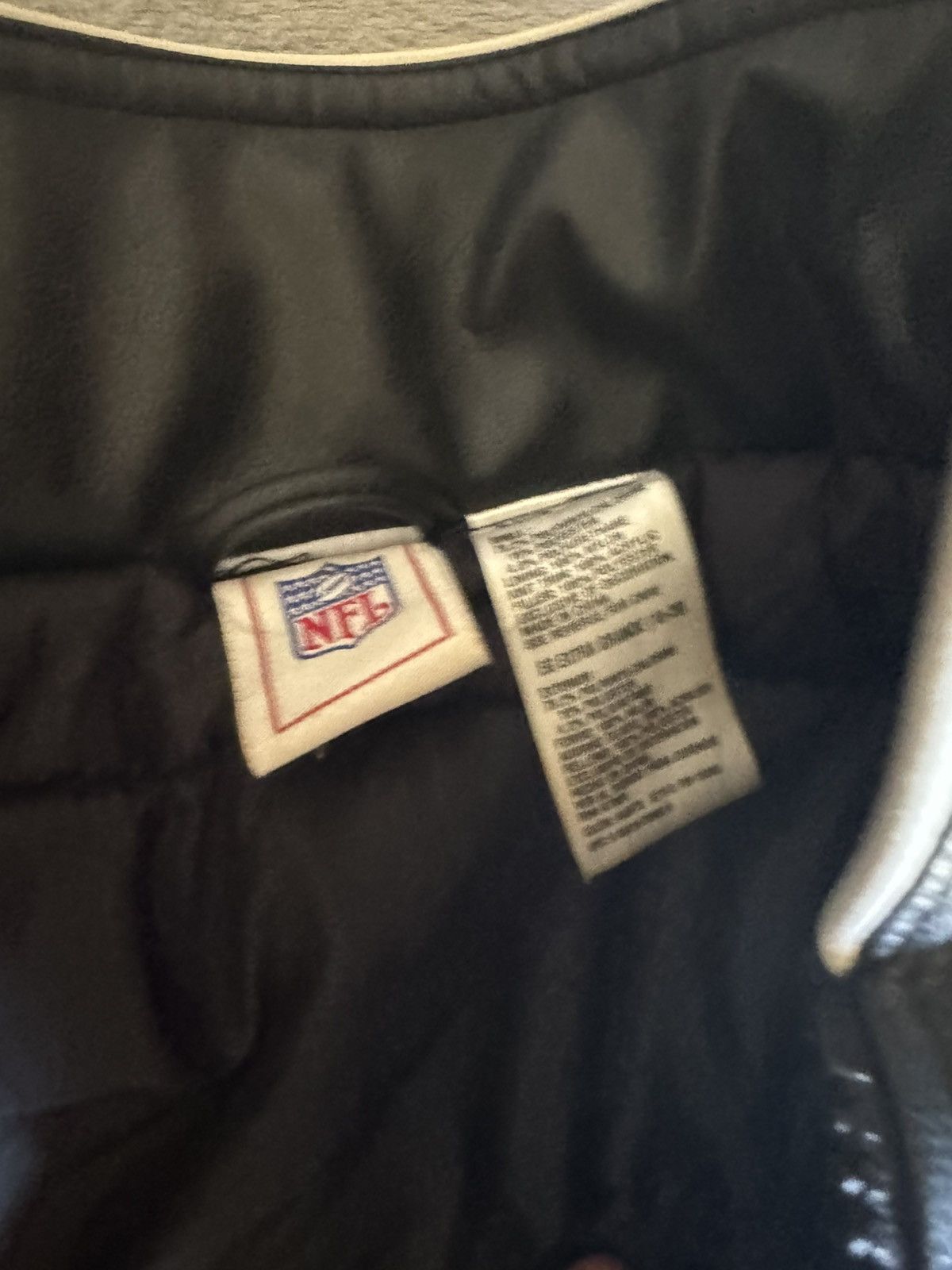 NFL × Vintage VINTAGE NFL NEW ORLEANS SAINTS BLACK LEATHER JACKET Size US XL / EU 56 / 4 - 7 Thumbnail