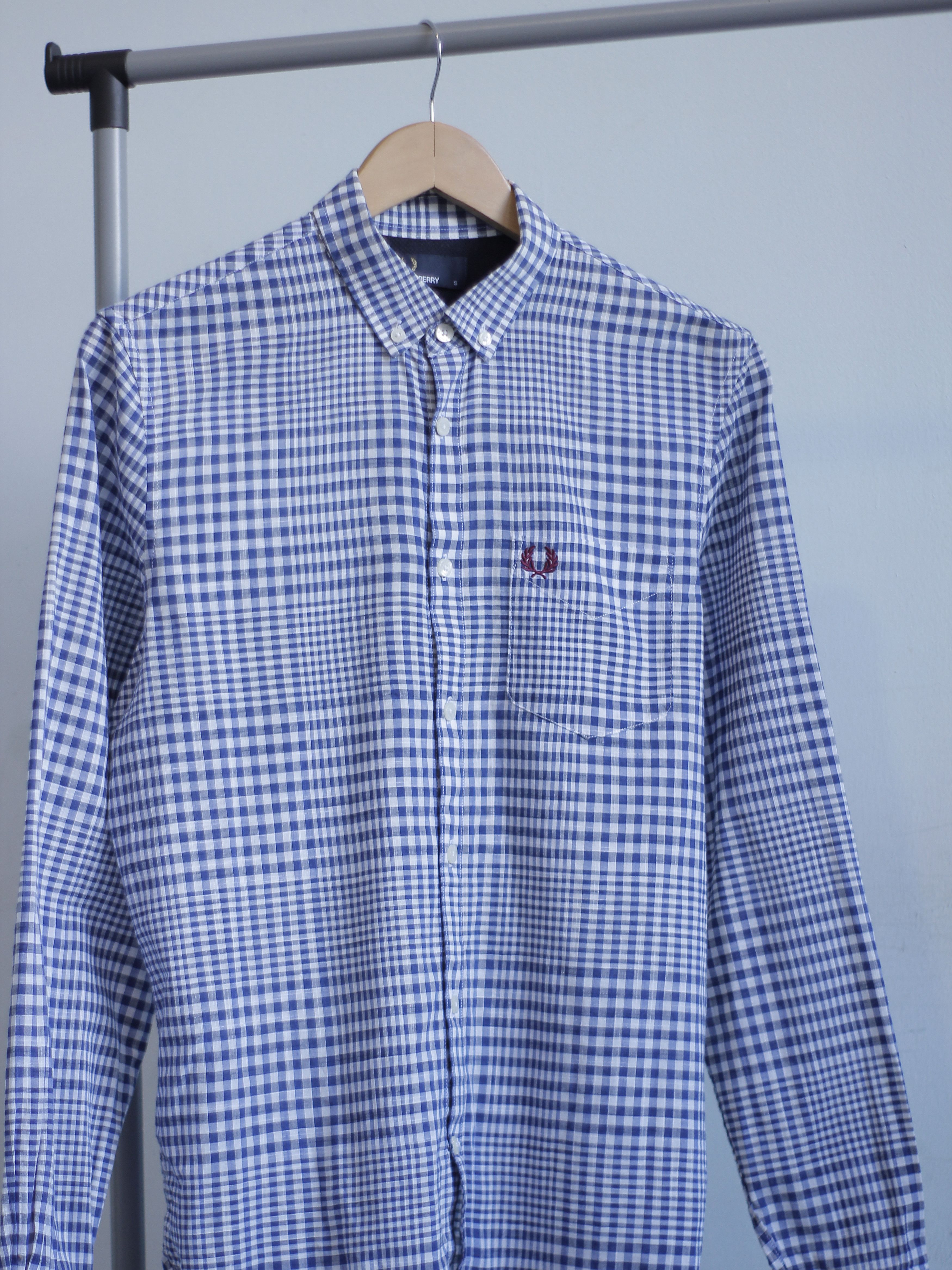 Fred Perry FRED PERRY BUTTON UP SHIRT CHECKERED CHECK S M MENS Size US S / EU 44-46 / 1 - 2 Thumbnail