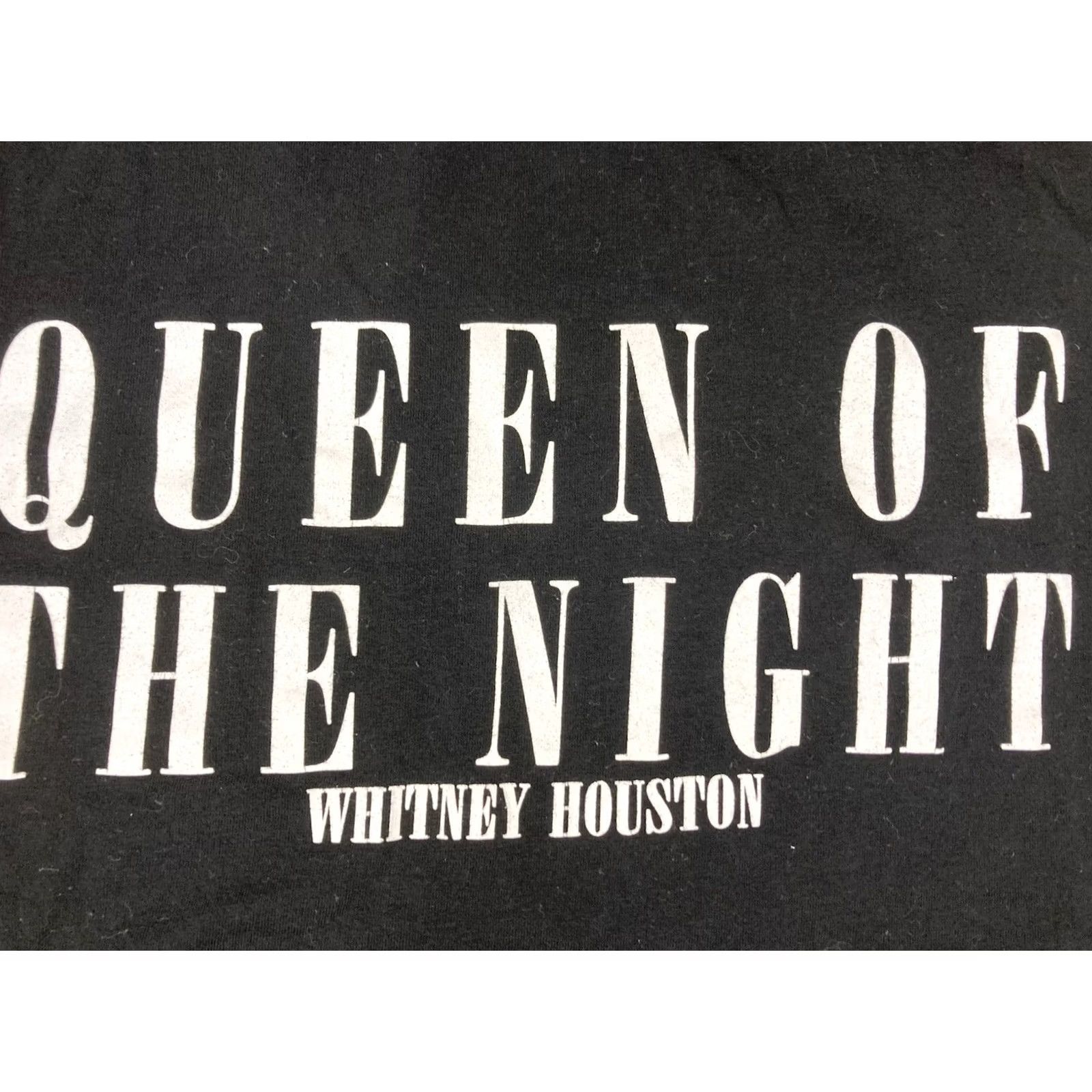 Vintage Whitney Houston Queen Of The Night Graphic T-shirt Women Medium Black Music Shirt Size M / US 6-8 / IT 42-44 - 2 Thumbnail