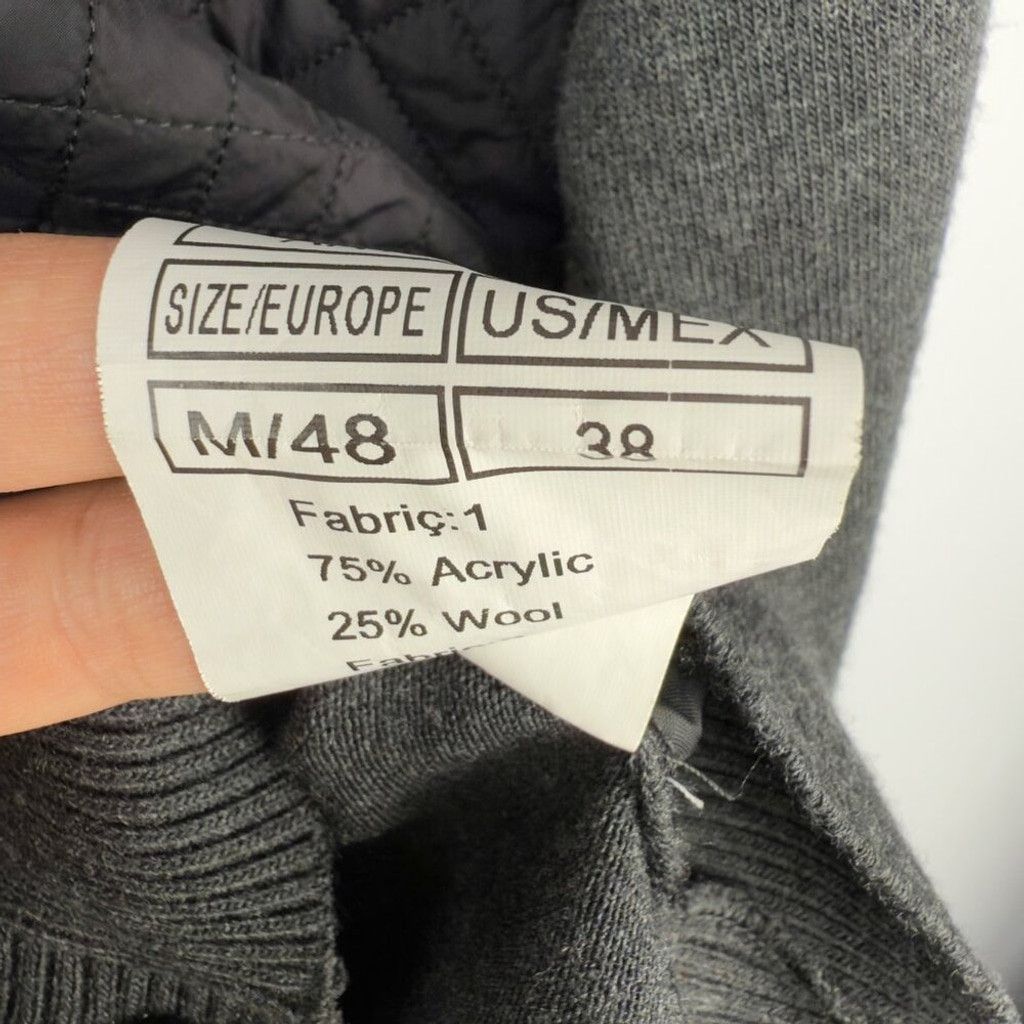 Other RNT 23 JEANS Quilted Grey Buttoned Up Jacket Cardigan M Size US M / EU 48-50 / 2 - 5 Thumbnail