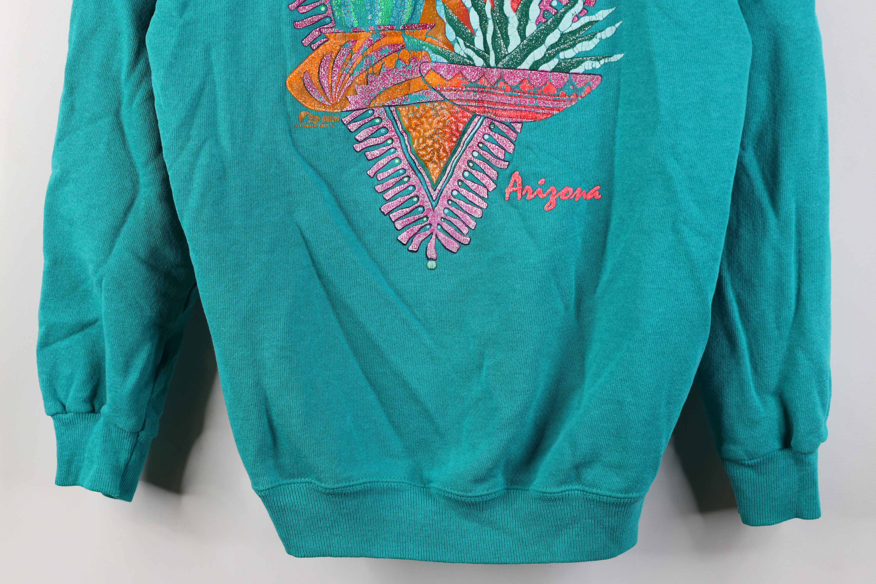 Vintage Vintage 90s Streetwear Arizona Cactus Crewneck Sweatshirt Size M / US 6-8 / IT 42-44 - 3 Thumbnail