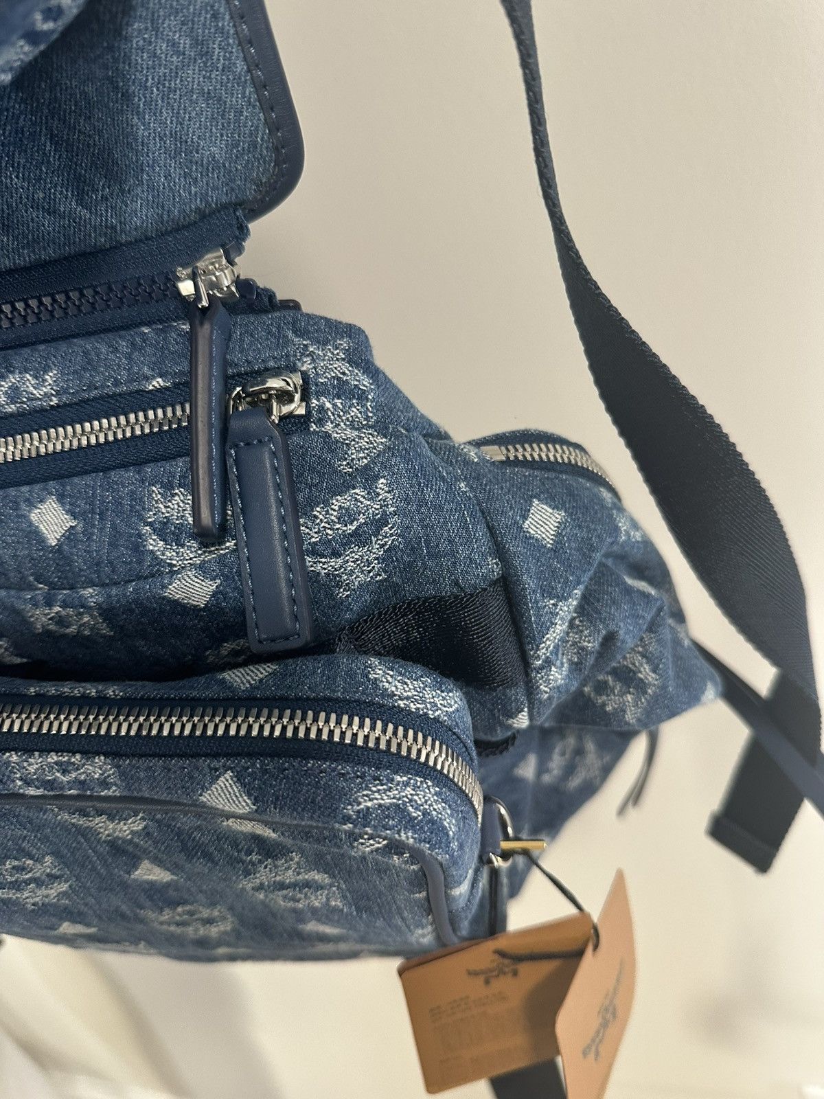 MCM MCM AREN MULTI BACKPACK DENIM Size ONE SIZE - 8 Thumbnail