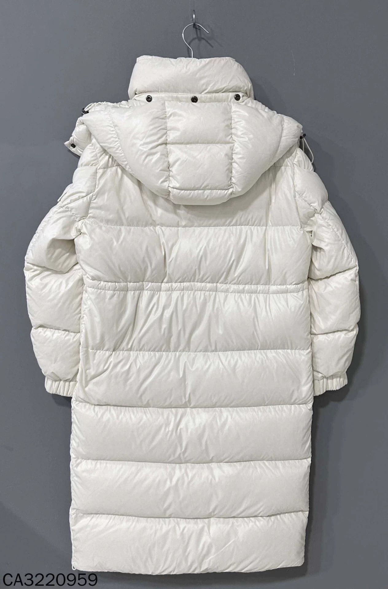 Moncler Moncler White Long Maire Coat Size S / US 4 / IT 40 - 3 Thumbnail