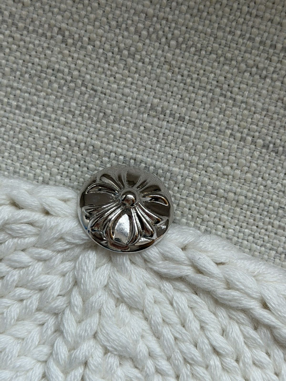 Chrome Hearts Chrome Hearts beaded patches cashmere beanie Size ONE SIZE - 7 Thumbnail