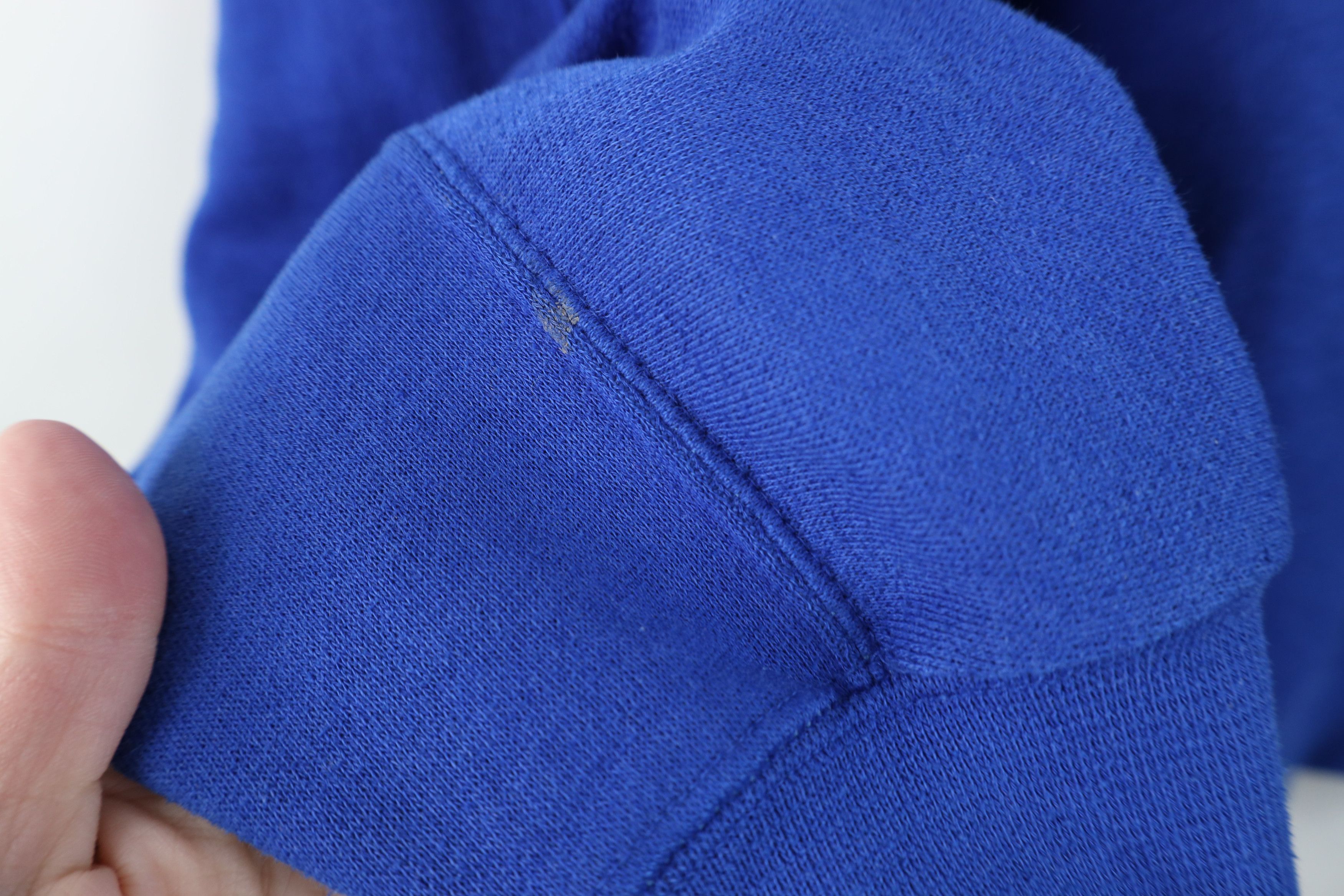 Vintage Vintage 90s Streetwear Fit Collared Pullover Sweatshirt Blue Size XL / US 12-14 / IT 48-50 - 7 Thumbnail