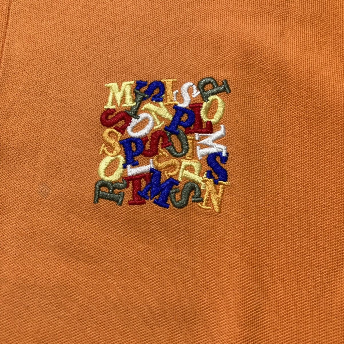 Missoni 1990s Vintage Missoni Sport Spellout Logo Polo Tshirt Orange Size US L / EU 52-54 / 3 - 5 Thumbnail