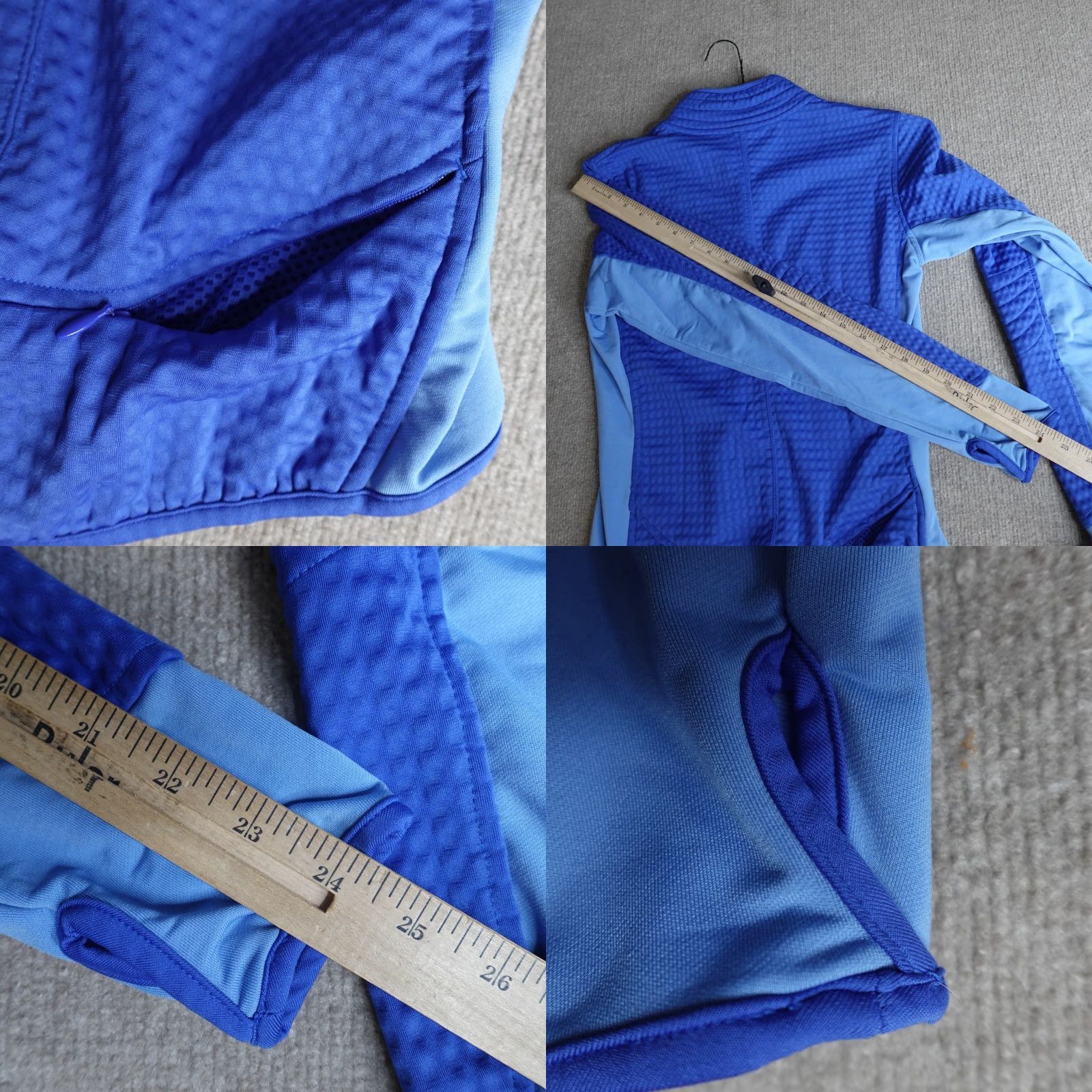 Nike Nike Womens Sweater Small Blue 1/2 Zip Sphere Thermal Waffle Pullover Mock Neck Activewear Running Womens Small Blue Nike Pullover Thermal Size S / US 4 / IT 40 - 8 Thumbnail