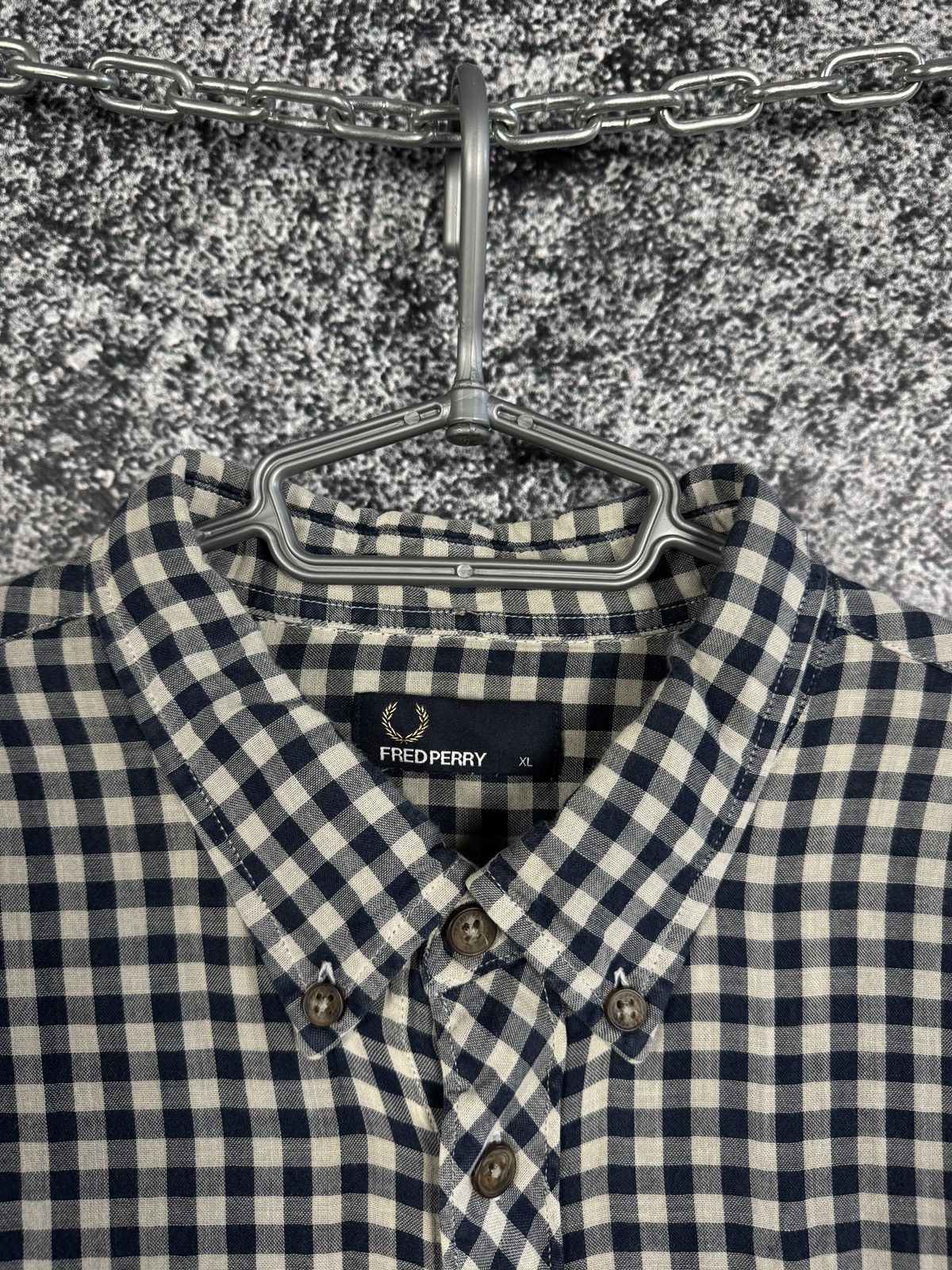 Fred Perry Fred Perry Long Sleeve Plaid Shirt Button Up Vintage Sz XL Size US XL / EU 56 / 4 - 7 Thumbnail