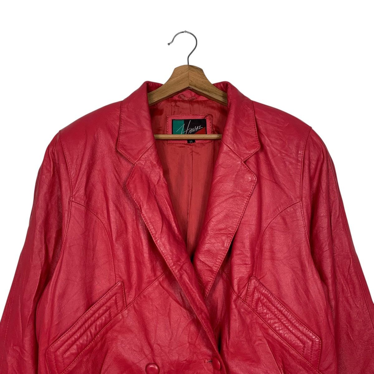 Japanese Brand Japanese Brand Hanaz Double Breasted Leather Jacket Size M / US 6-8 / IT 42-44 - 2 Thumbnail