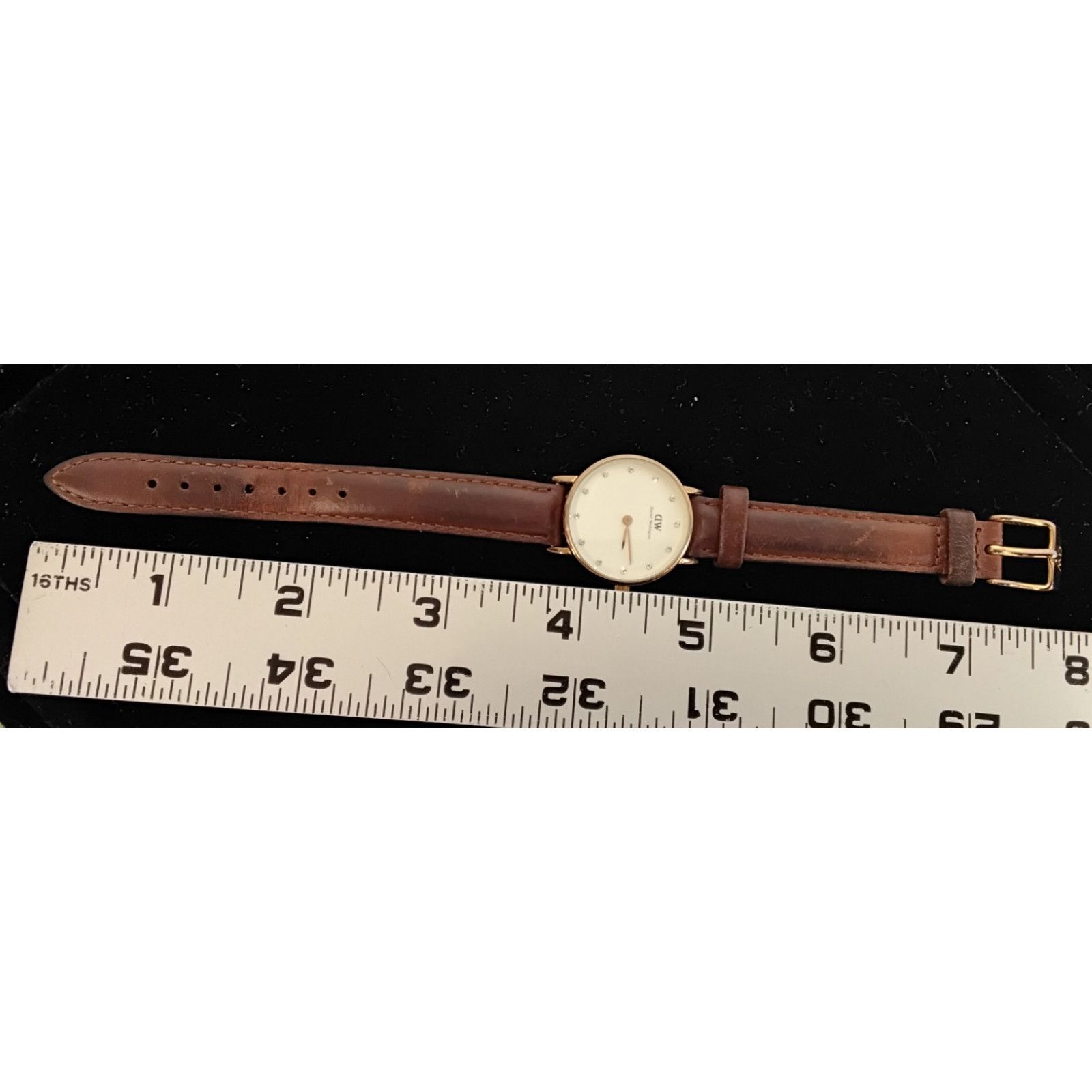 Daniel Wellington Daniel Wellington Ladies Watch Brown Leather Band Rhinestone Size ONE SIZE - 11 Thumbnail