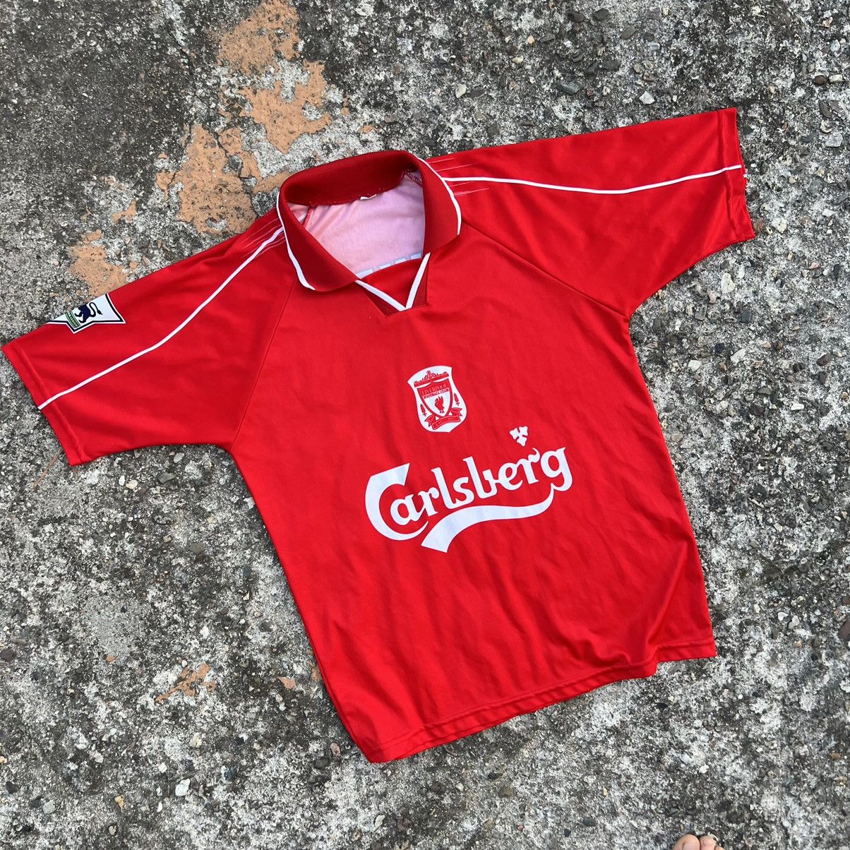 Nike × Vintage Liverpool Vintage 90s Soccer Jersey Blokecore Size US M / EU 48-50 / 2 - 2 Thumbnail