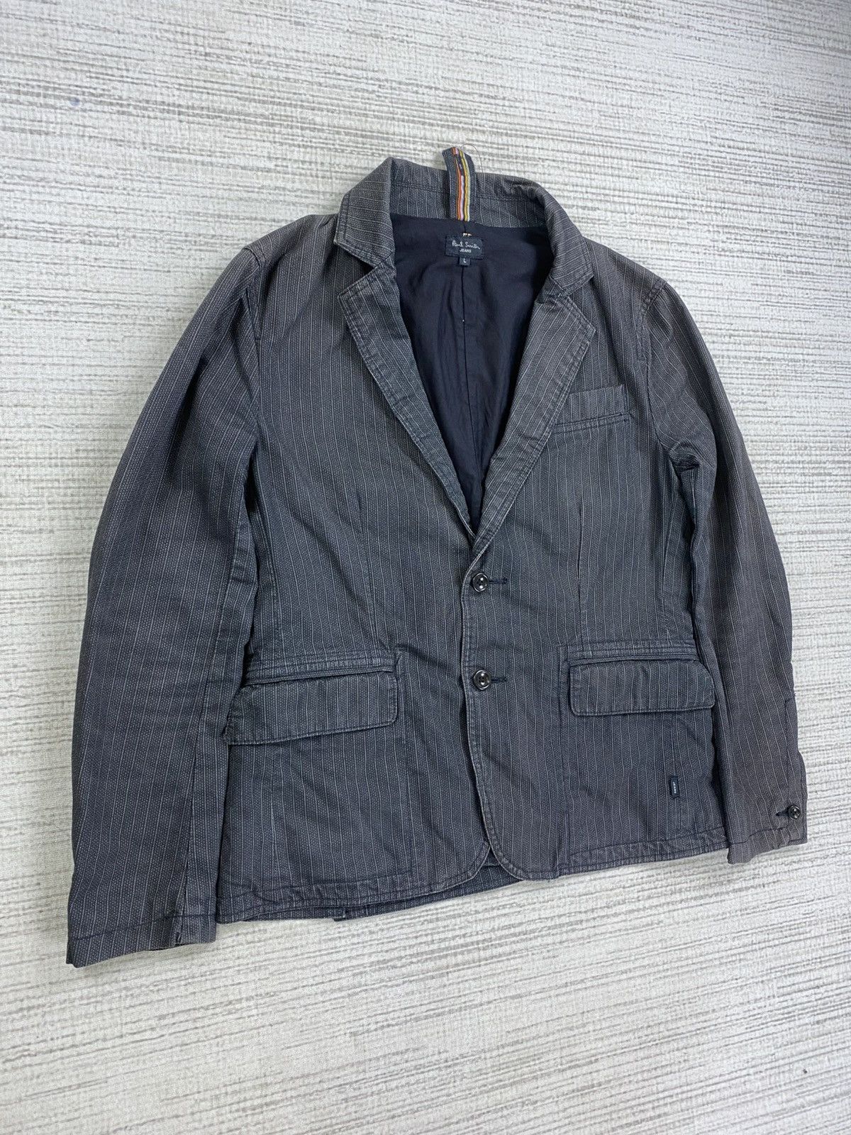 Japanese Brand × Paul Smith × Vintage Vintage Paul Smith Jeans Harringbone Blazer Jacket Size US M / EU 48-50 / 2 - 3 Thumbnail