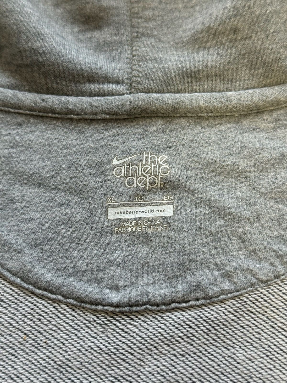Nike × Vintage Vintage Nike Hoodie Swoosh Football Blockcore Baggy Y2K 90s Size US XL / EU 56 / 4 - 10 Thumbnail