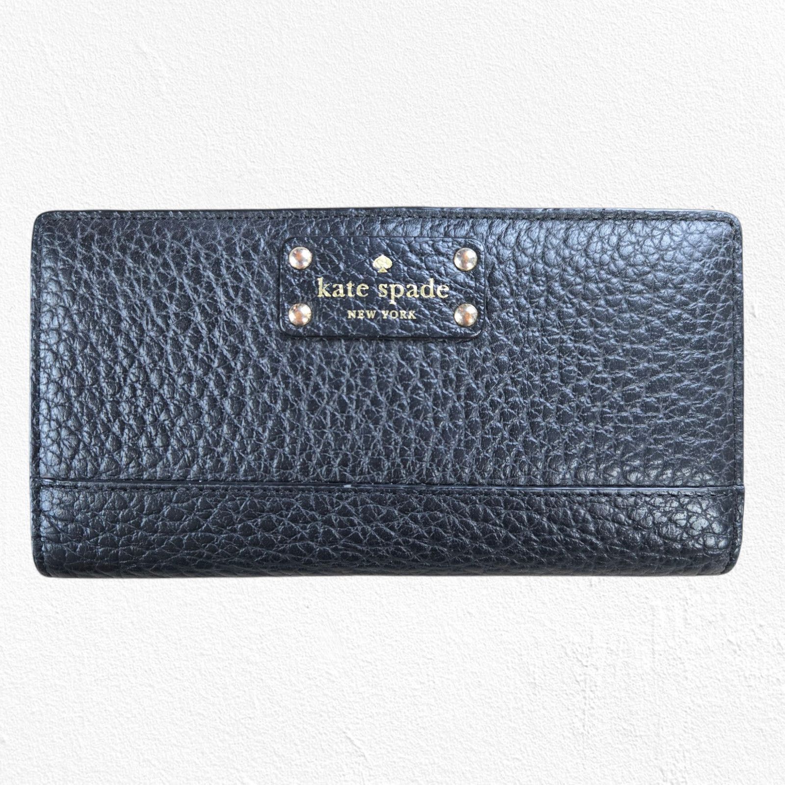 Kate Spade Kate Spade Wellesley Stacy Black Pebbled Leather Wallet Size ONE SIZE - 1 Thumbnail