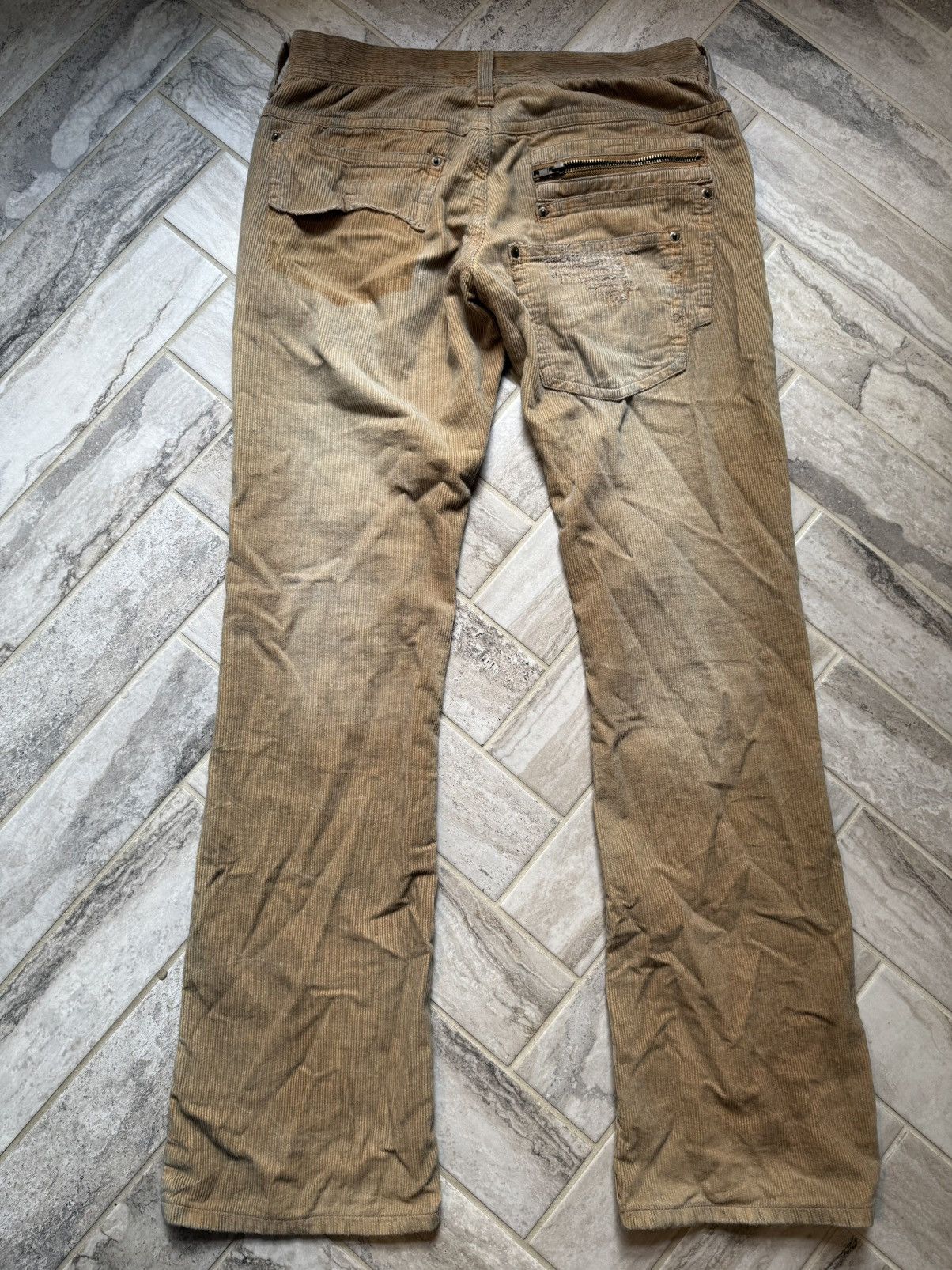 Japanese Brand distressed midas flare corduroy pants Size US 29 - 4 Thumbnail