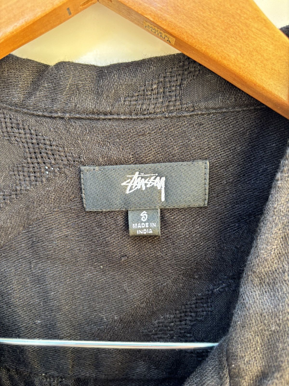 Stussy Stussy Diamond Jacquard Linen Shirt Size US S / EU 44-46 / 1 - 3 Thumbnail